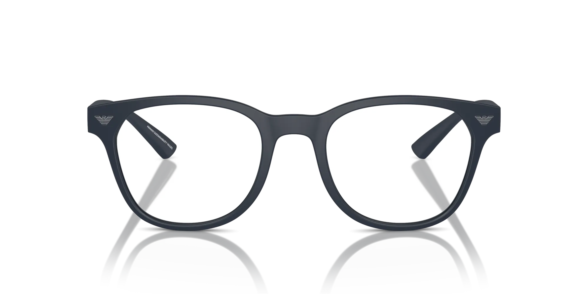 Emporio Armani EA3240U 5088 Montature da vista Iniettato Blu Trasparente Pantos Normale - immagine 3