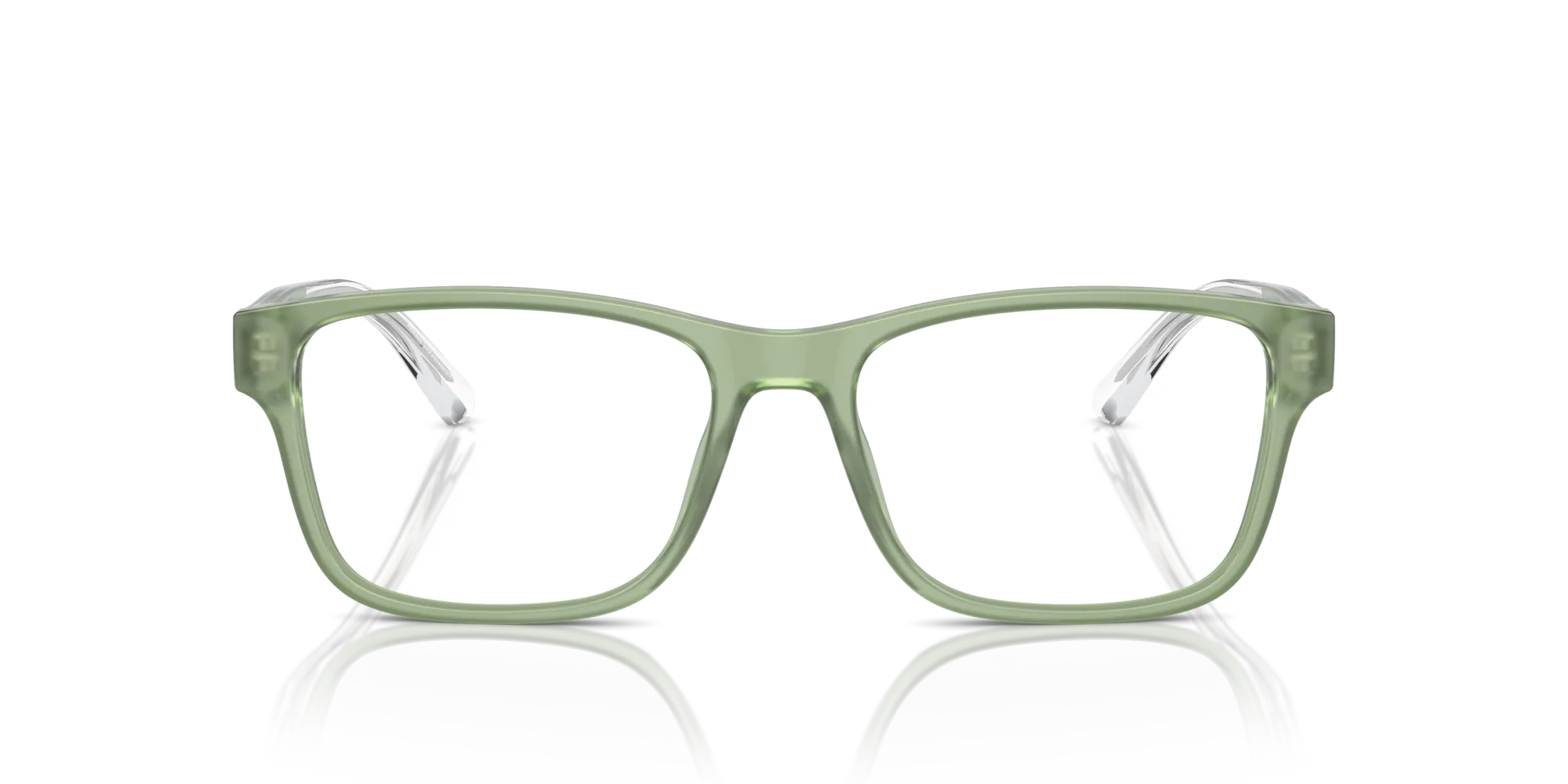Emporio Armani EA3239 6094 Montature da vista Acetato Verde Trasparente Squadrata Normale - immagine 3