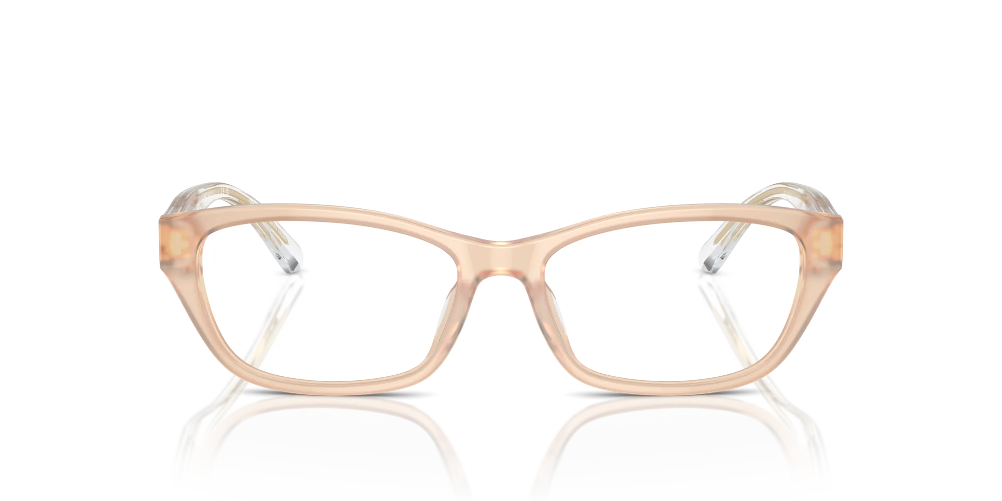 Emporio Armani EA3238U 6098 Montature da vista Acetato Beige Trasparente Cat Eye Normale - immagine 3