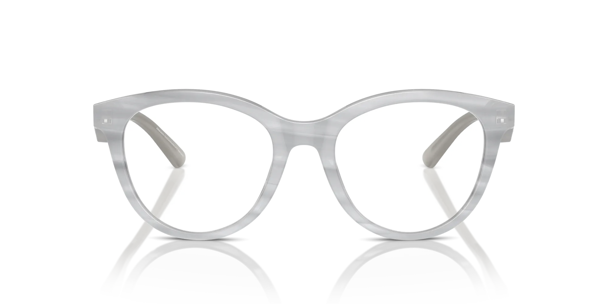 Emporio Armani EA3236 6114 Montature da vista Acetato Grigio Trasparente Cat Eye Normale - immagine 3