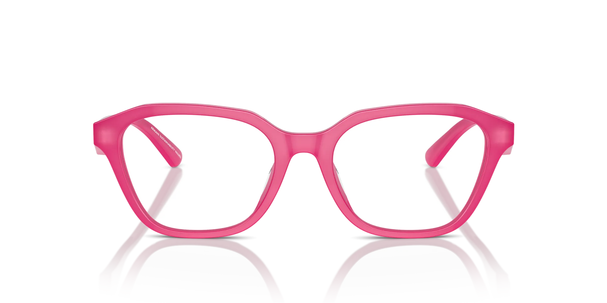 Emporio Armani EA3235U 6118 Montature da vista Acetato Rosa Trasparente Geometrica Normale - immagine 3