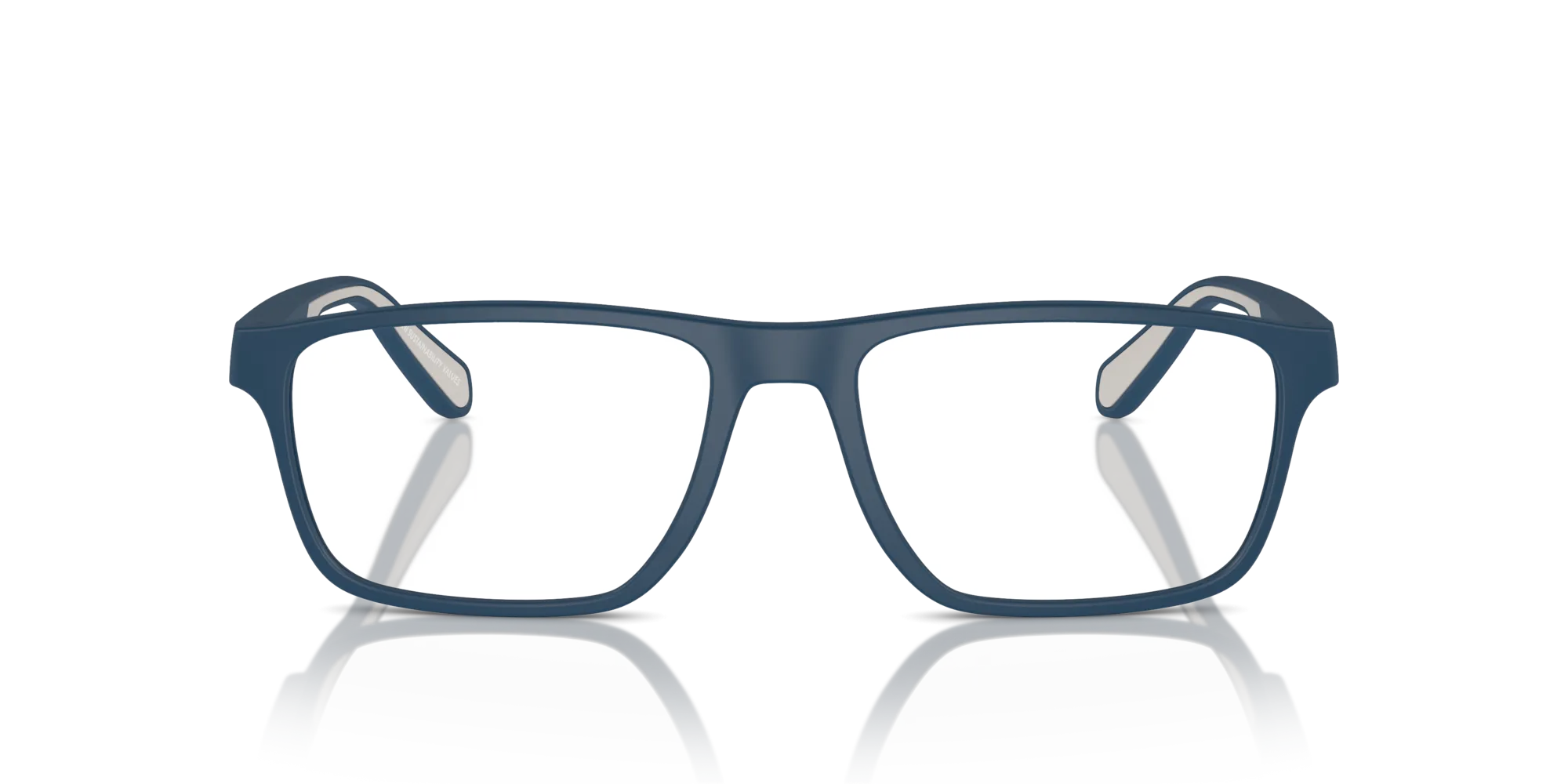Emporio Armani EA3233 5763 Montature da vista Iniettato Blu Trasparente Squadrata Normale - immagine 3