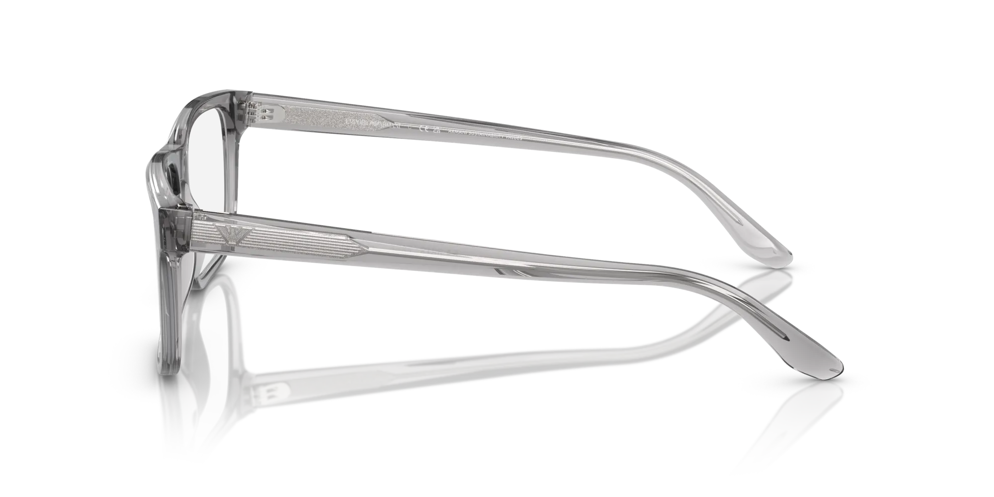 Emporio Armani EA3218 5075 Montature da vista Acetato Grigio Squadrata Normale - immagine 4