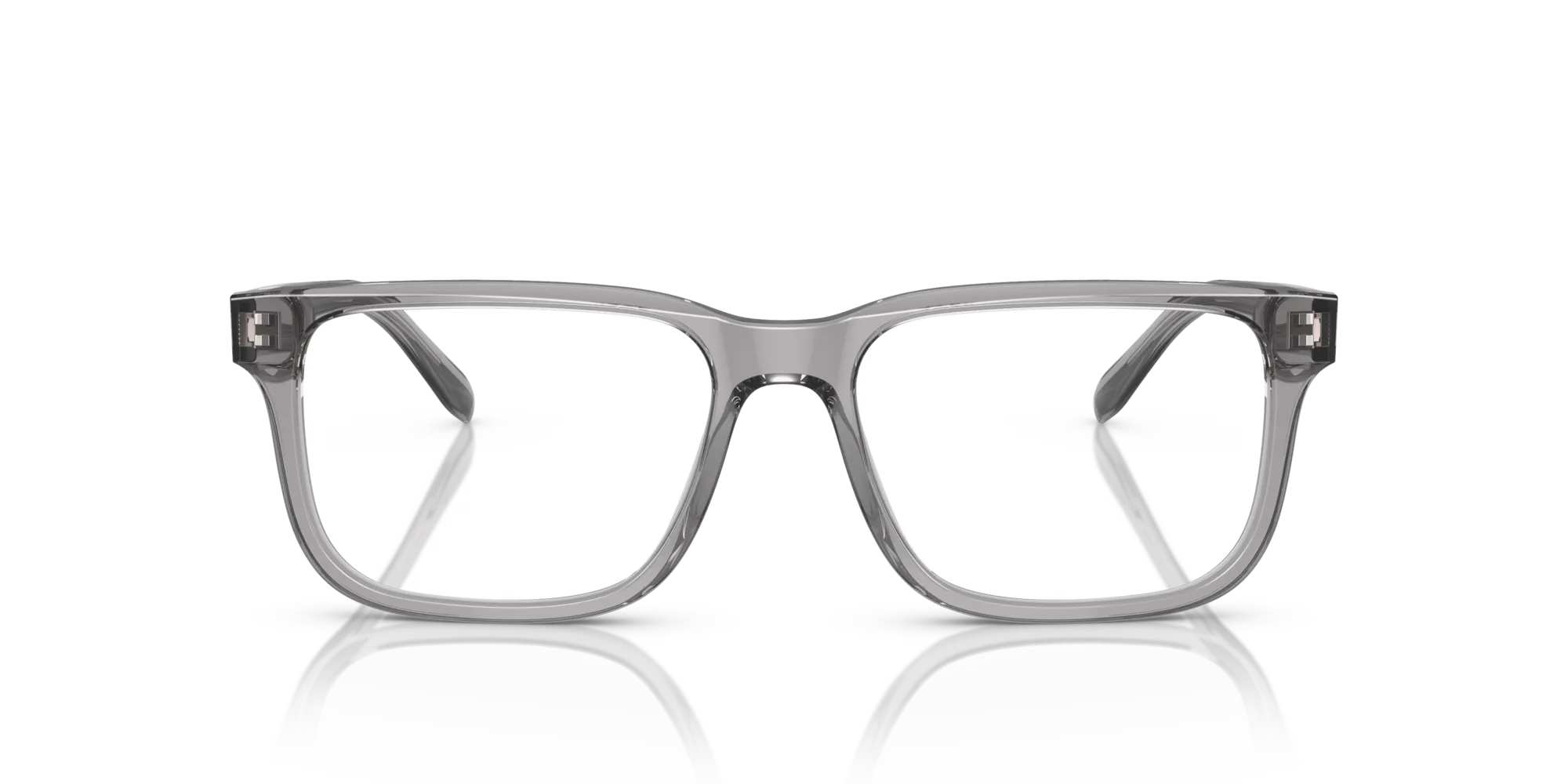 Emporio Armani EA3218 5075 Montature da vista Acetato Grigio Trasparente Squadrata Normale - immagine 3