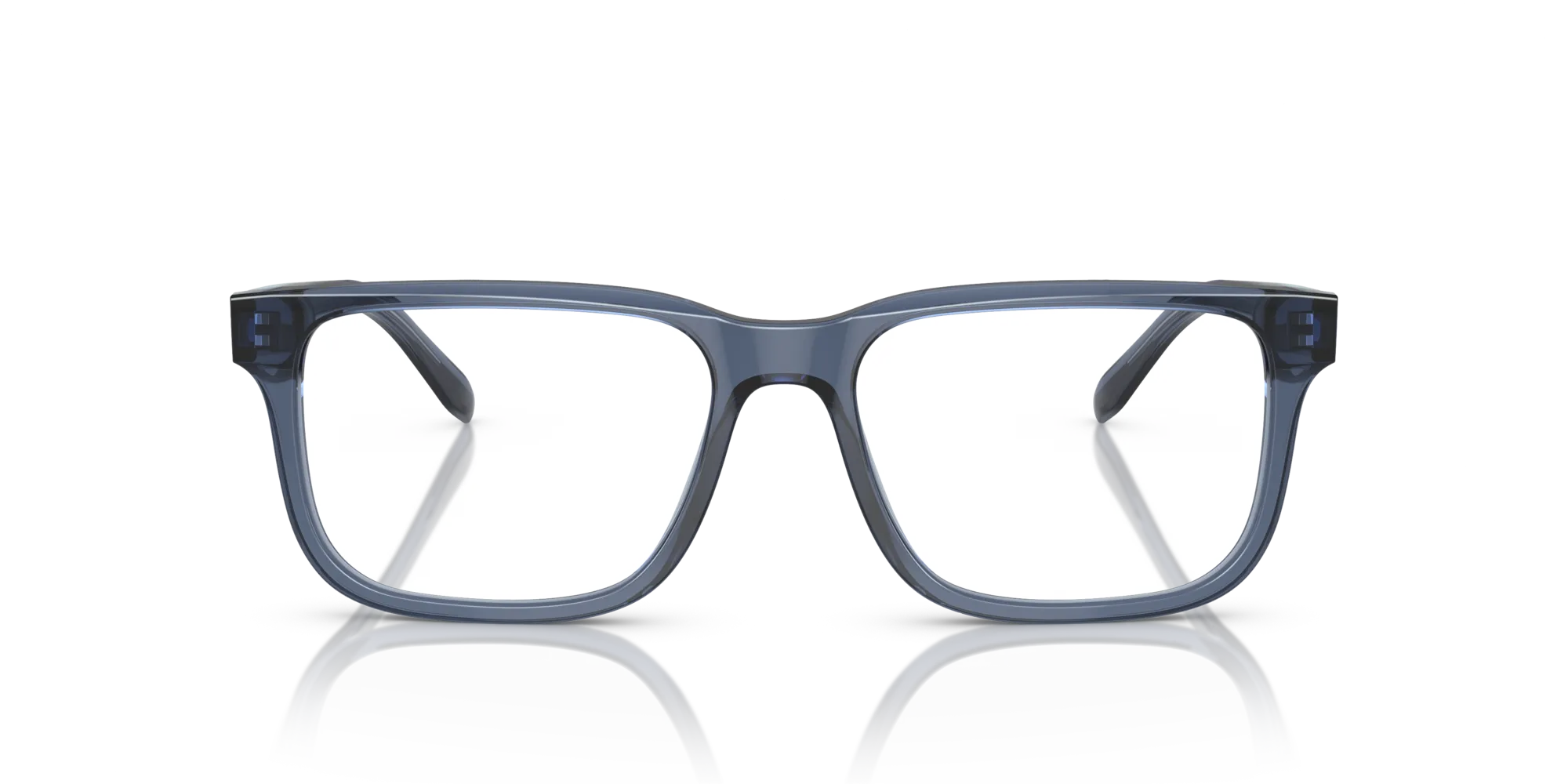 Emporio Armani EA3218 5072 Montature da vista Acetato Blu Trasparente Squadrata Normale - immagine 3