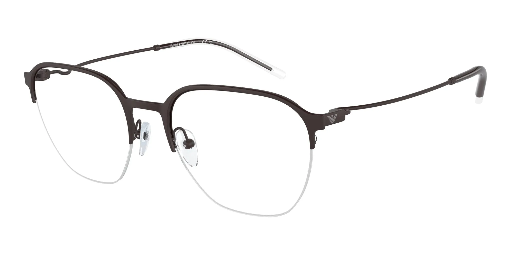 Emporio Armani EA1160 3380 Montature da vista Metallo Marrone Pantos Normale - immagine 1