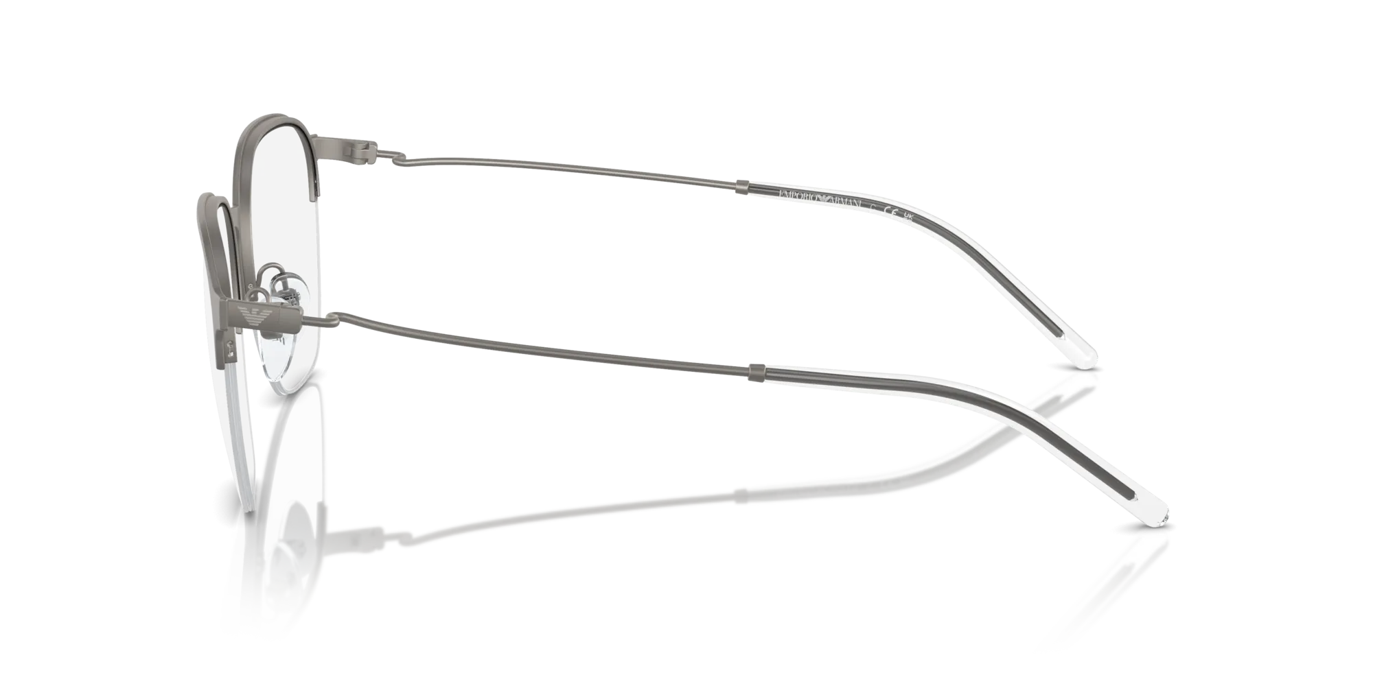 Emporio Armani EA1160 3003 Montature da vista Metallo Grigio Trasparente Pantos Normale - immagine 4