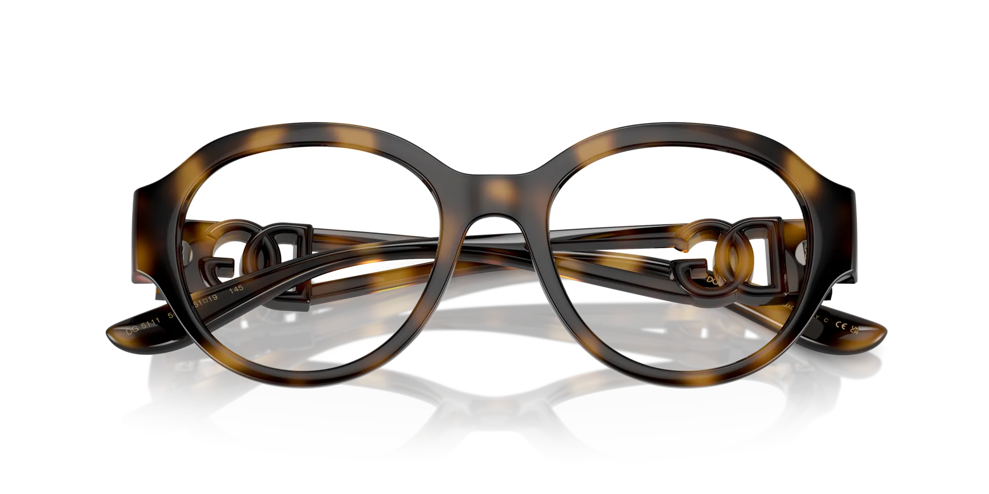 Dolce & Gabbana DG5111 502 Montature da vista Iniettato Tartaruga Trasparente Pantos Normale - immagine 2