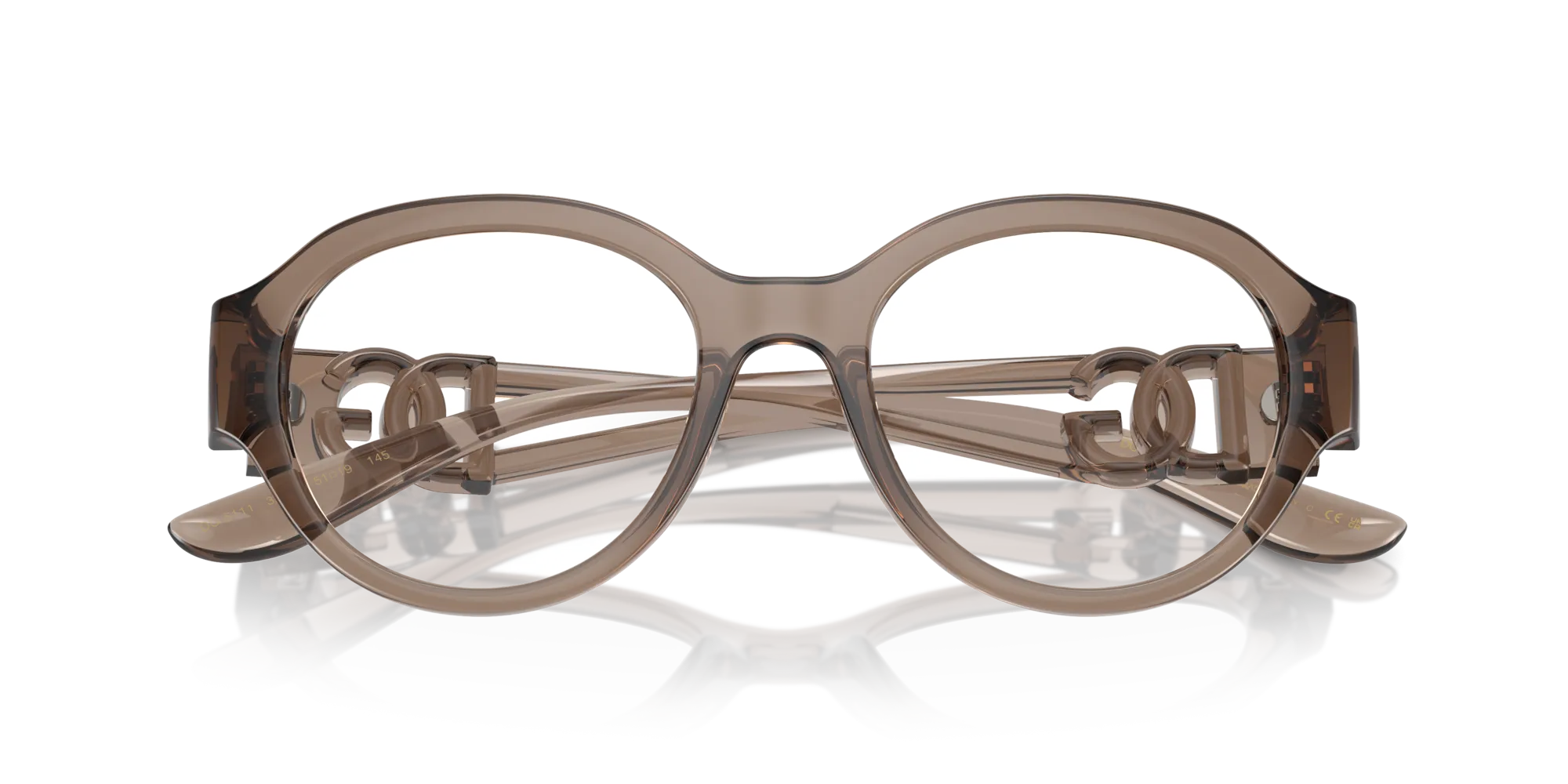 Dolce & Gabbana DG5111 3291 Montature da vista Iniettato Grigio Trasparente Pantos Normale - immagine 2