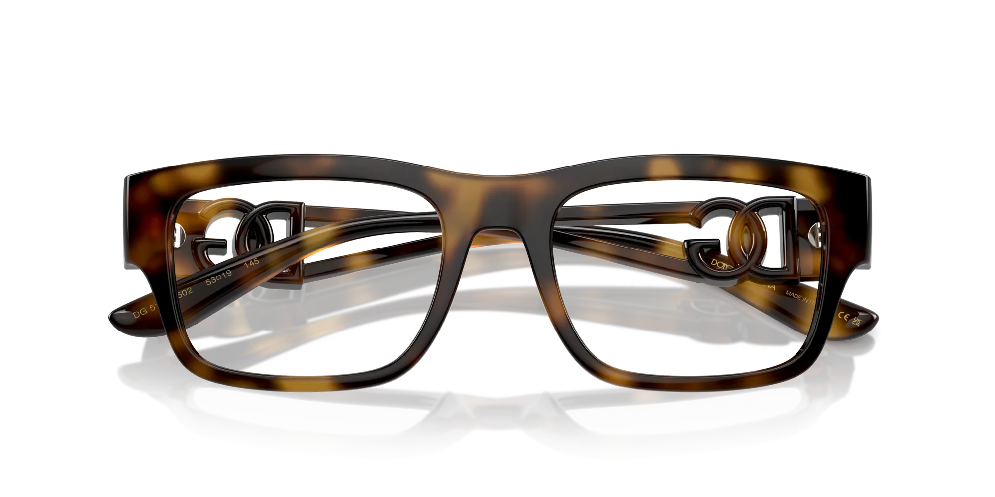Dolce & Gabbana DG5110 502 Montature da vista Iniettato Tartaruga Trasparente Squadrata Normale - immagine 2