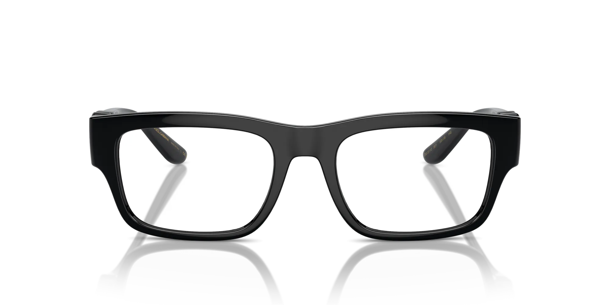 Dolce & Gabbana DG5110 501 Montature da vista Iniettato Nero Trasparente Squadrata Normale - immagine 3