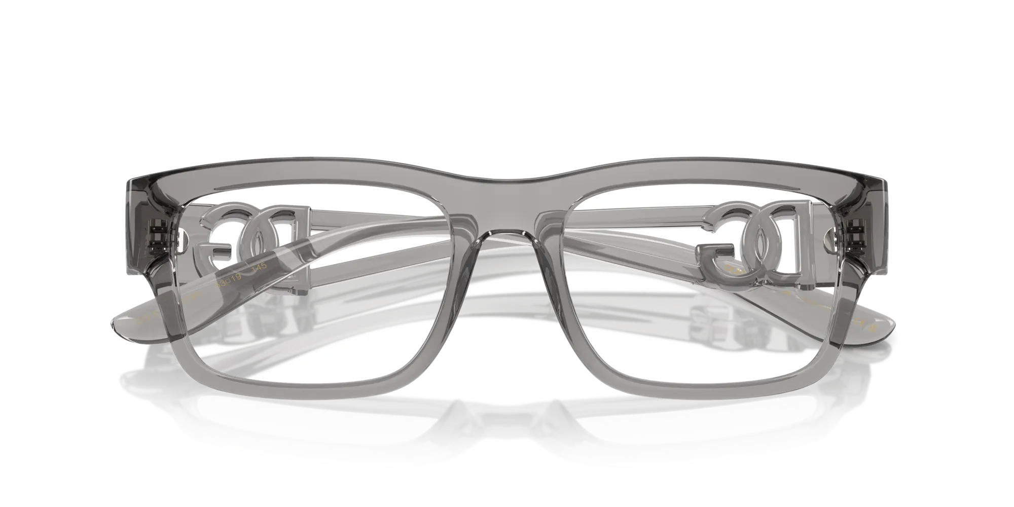 Dolce & Gabbana DG5110 3160 Montature da vista Iniettato Grigio Trasparente Squadrata Normale - immagine 2