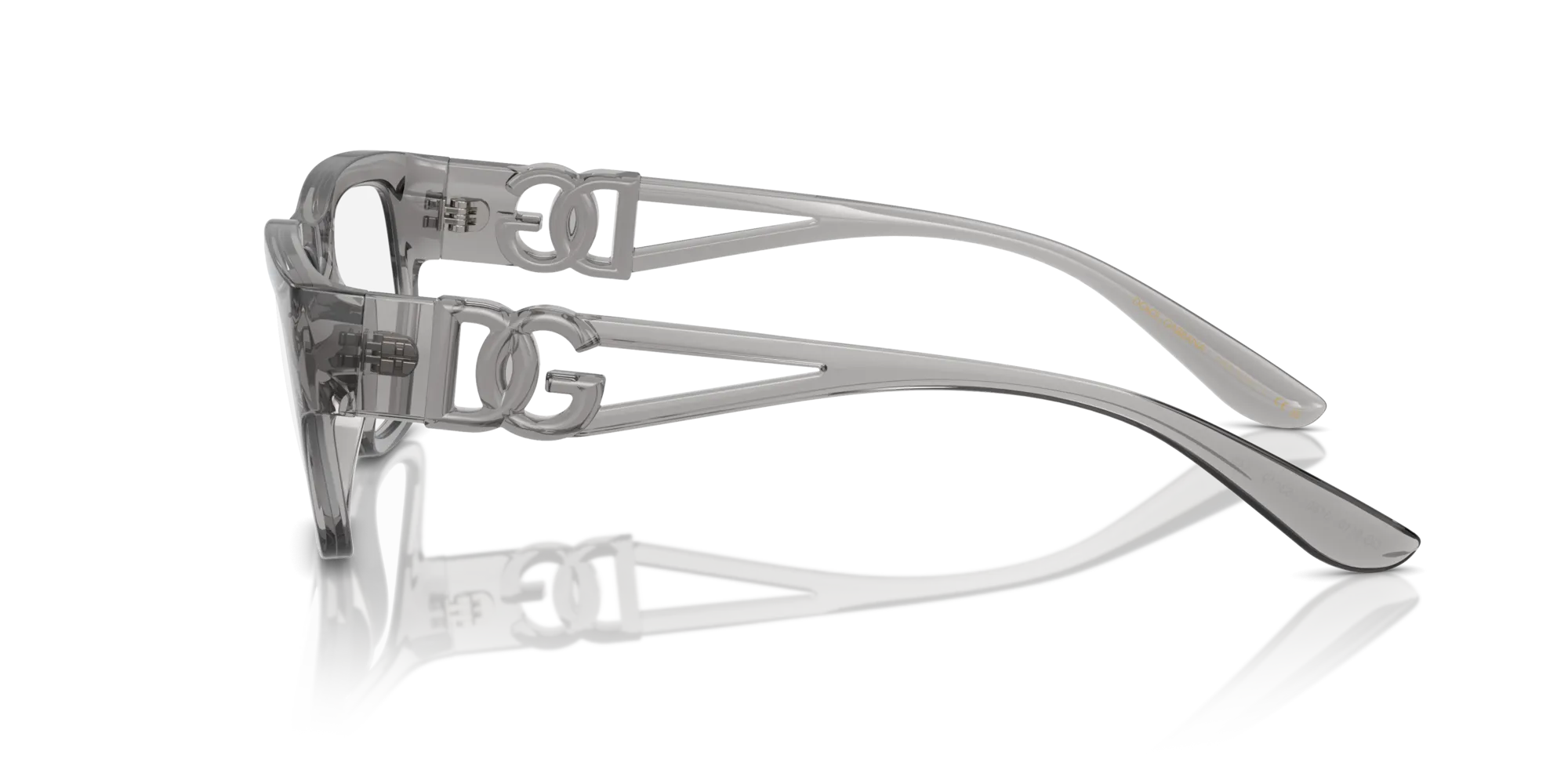 Dolce & Gabbana DG5110 3160 Montature da vista Iniettato Grigio Trasparente Squadrata Normale - immagine 4