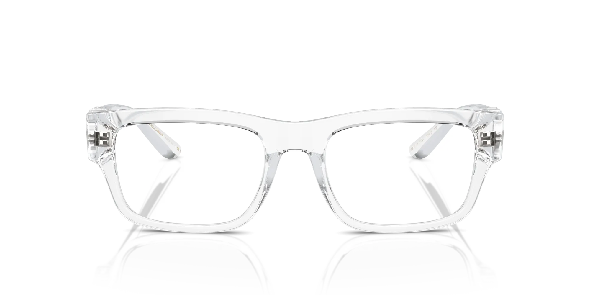 Dolce & Gabbana DG5110 3133 Montature da vista Iniettato Trasparente Trasparente Squadrata Normale - immagine 3