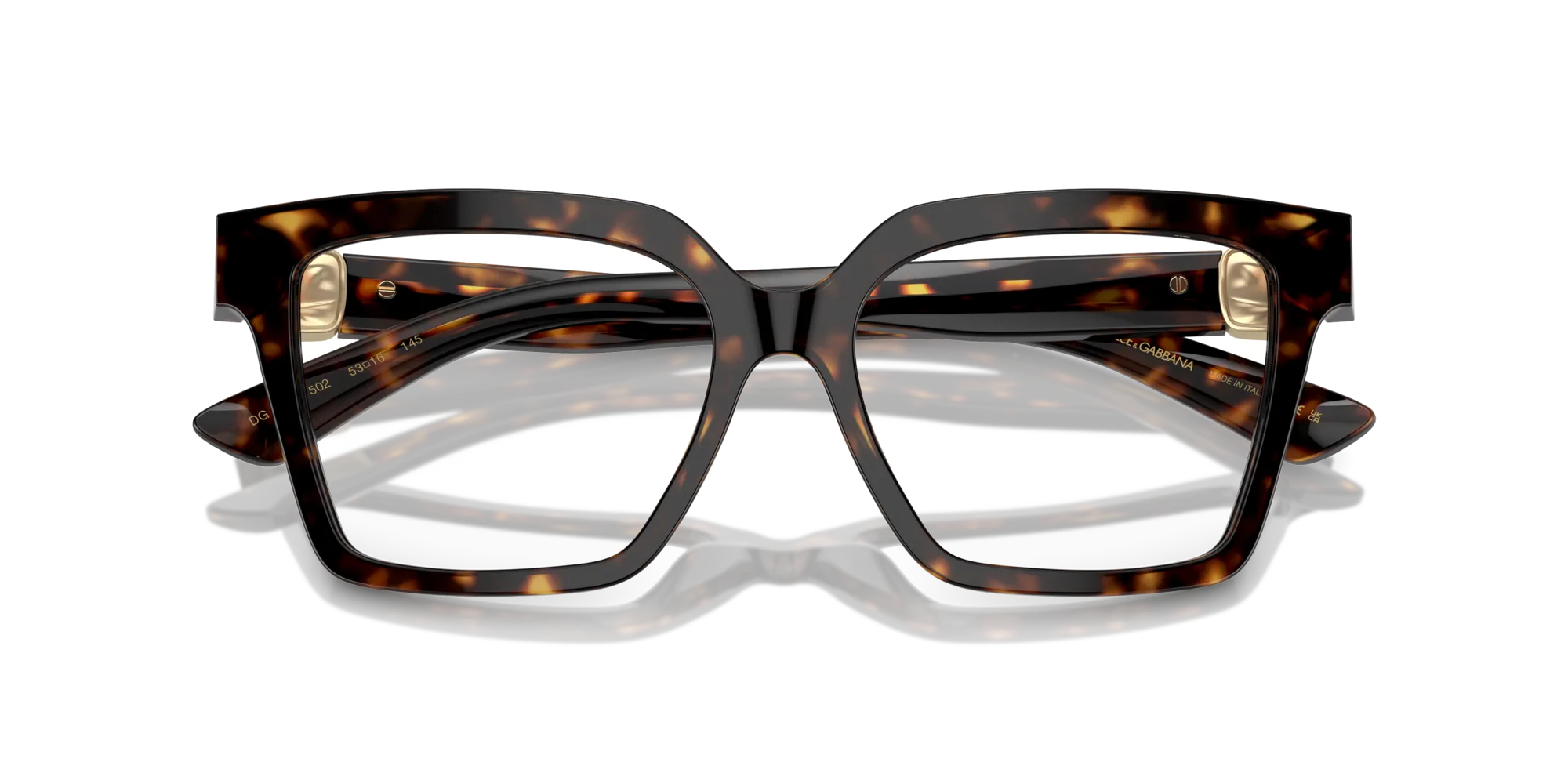 Dolce & Gabbana DG3395 502 Montature da vista Acetato Tartaruga Squadrata Normale - immagine 2