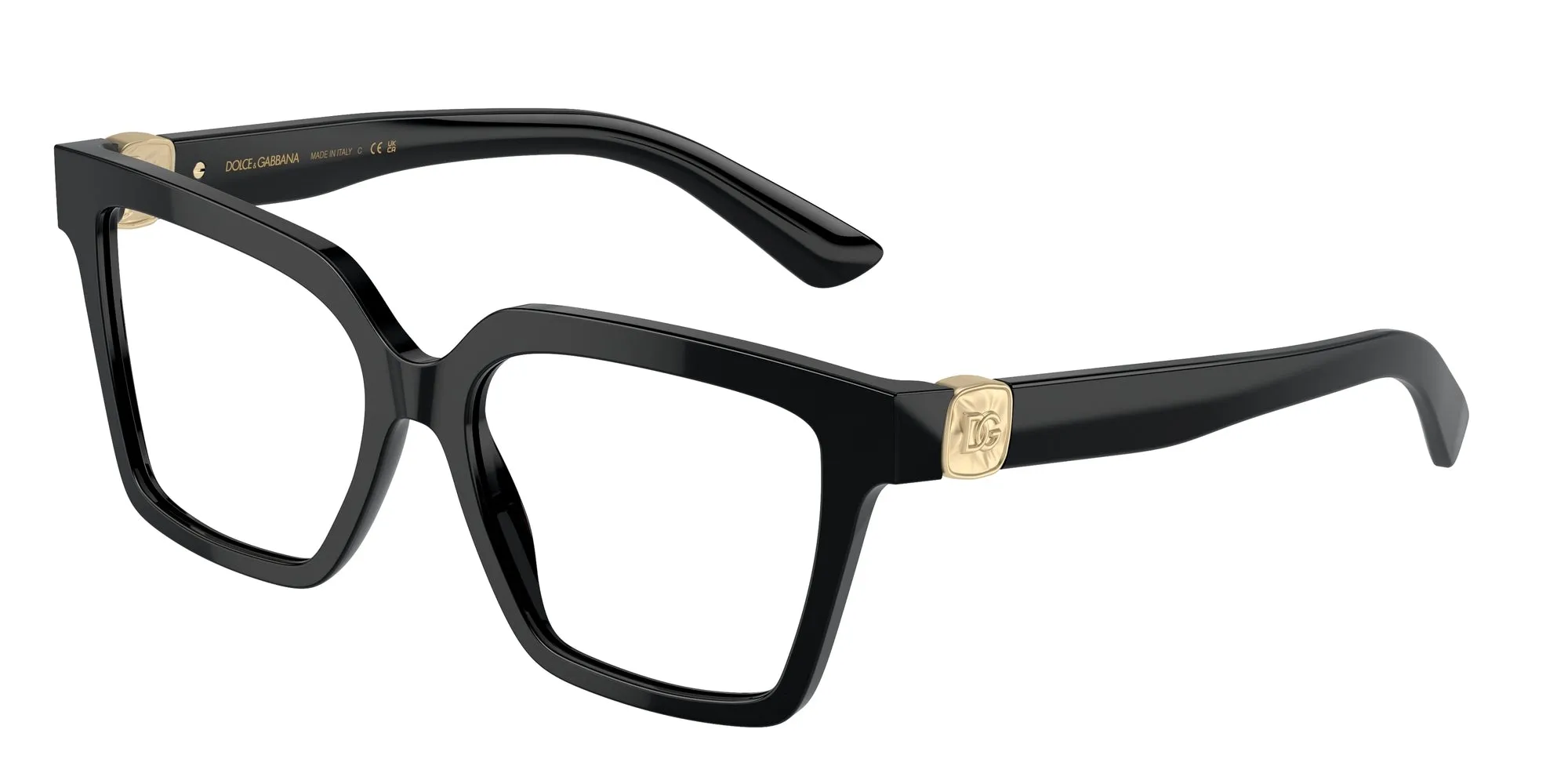 Dolce & Gabbana DG3395 501 Montature da vista Acetato Nero Squadrata Normale - immagine 1
