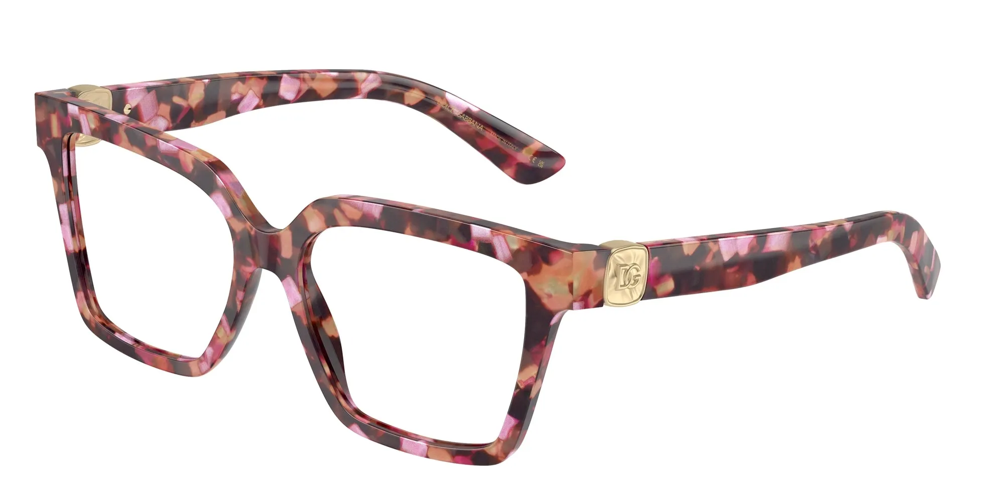 Dolce & Gabbana DG3395 3440 Montature da vista Acetato Rosa Squadrata Normale - immagine 1