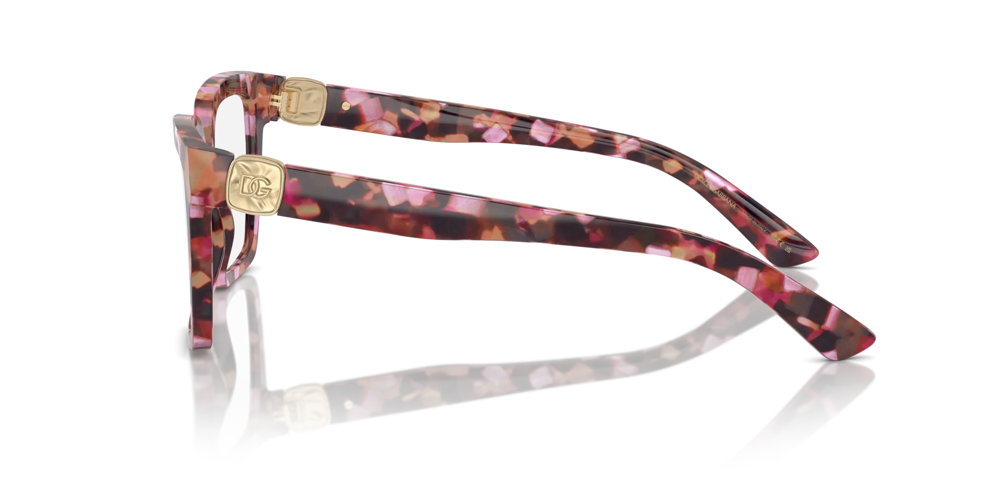 Dolce & Gabbana DG3395 3440 Montature da vista Acetato Rosa Squadrata Normale - immagine 4