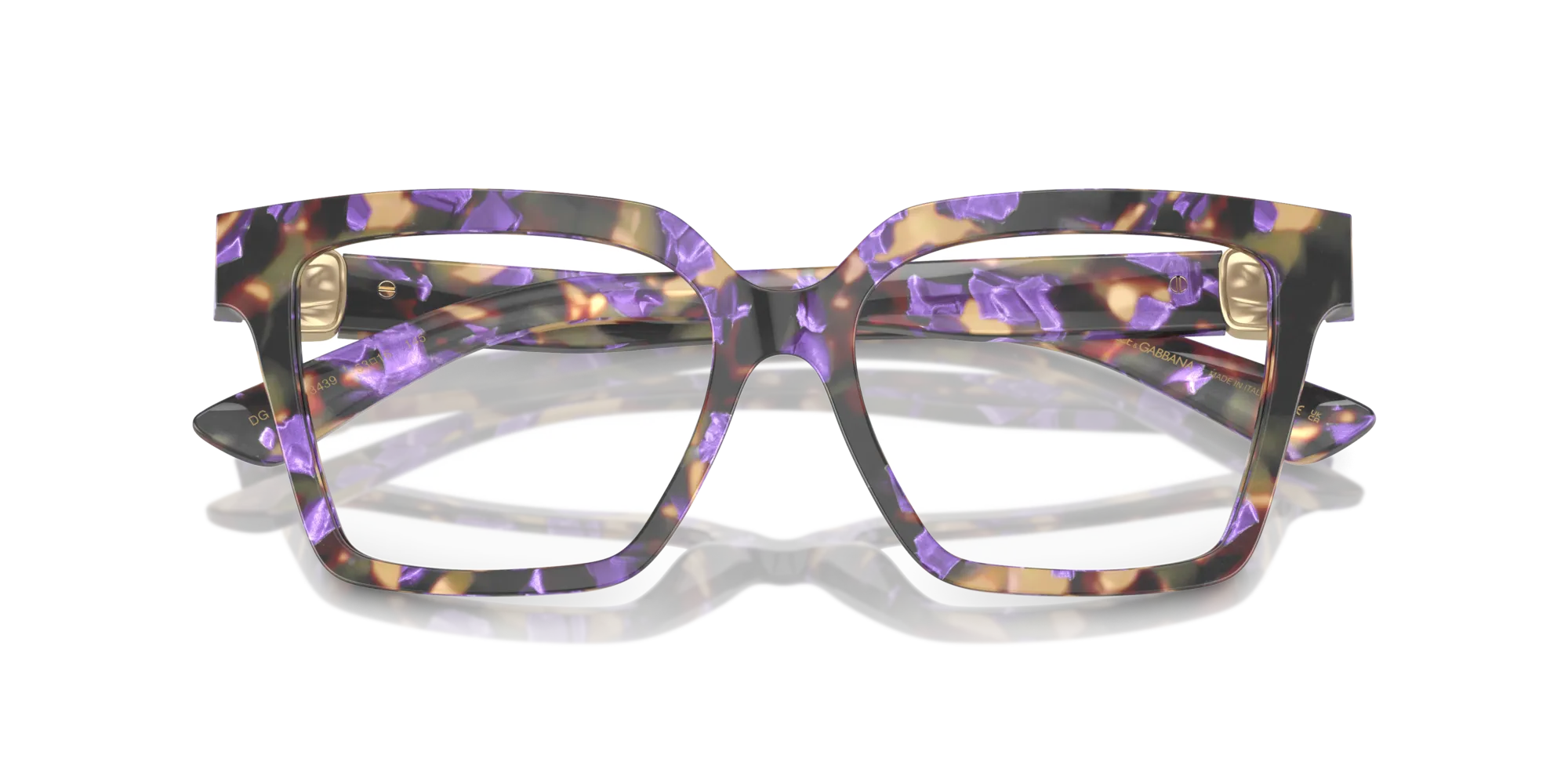 Dolce & Gabbana DG3395 3439 Montature da vista Acetato Blu Squadrata Normale - immagine 2
