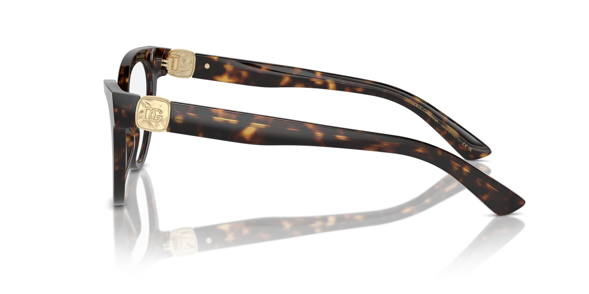 Dolce & Gabbana DG3394 502 Montature da vista Acetato Tartaruga Trasparente Cat Eye Normale - immagine 4