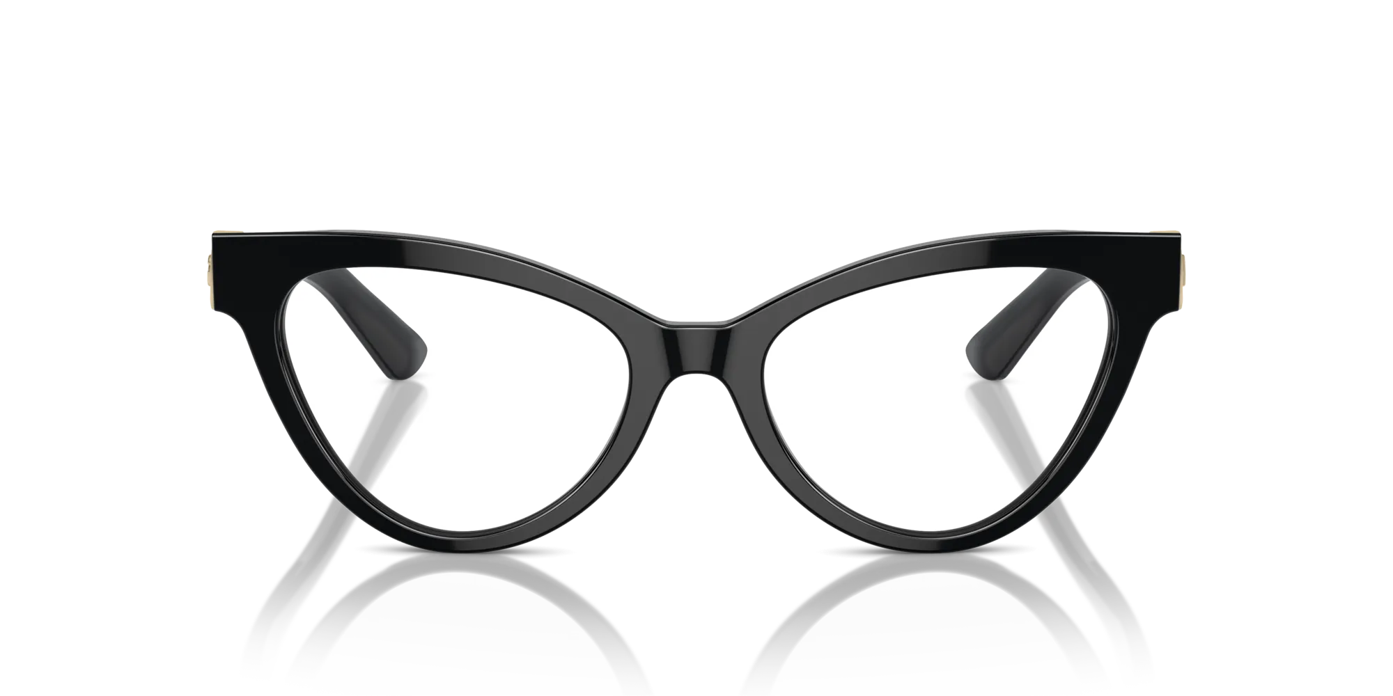 Dolce & Gabbana DG3394 501 Montature da vista Acetato Nero Trasparente Cat Eye Normale - immagine 3