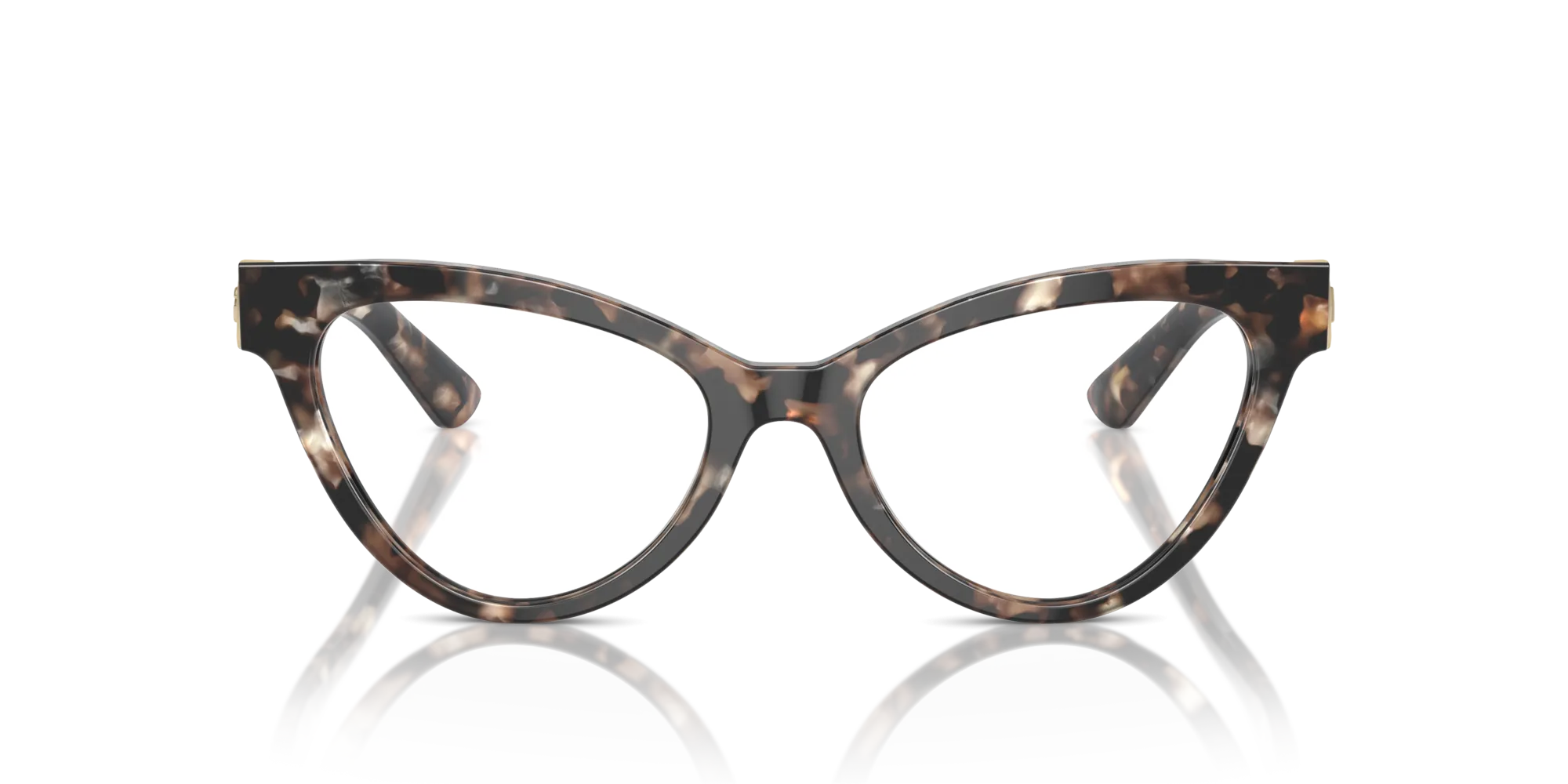Dolce & Gabbana DG3394 3438 Montature da vista Acetato Marrone Trasparente Cat Eye Normale - immagine 3