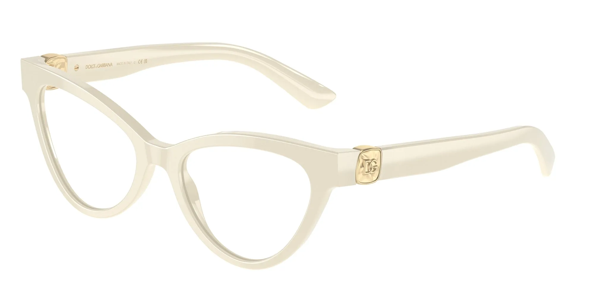 Dolce & Gabbana DG3394 3312 Montature da vista Acetato Marrone Trasparente Cat Eye Normale - immagine 1