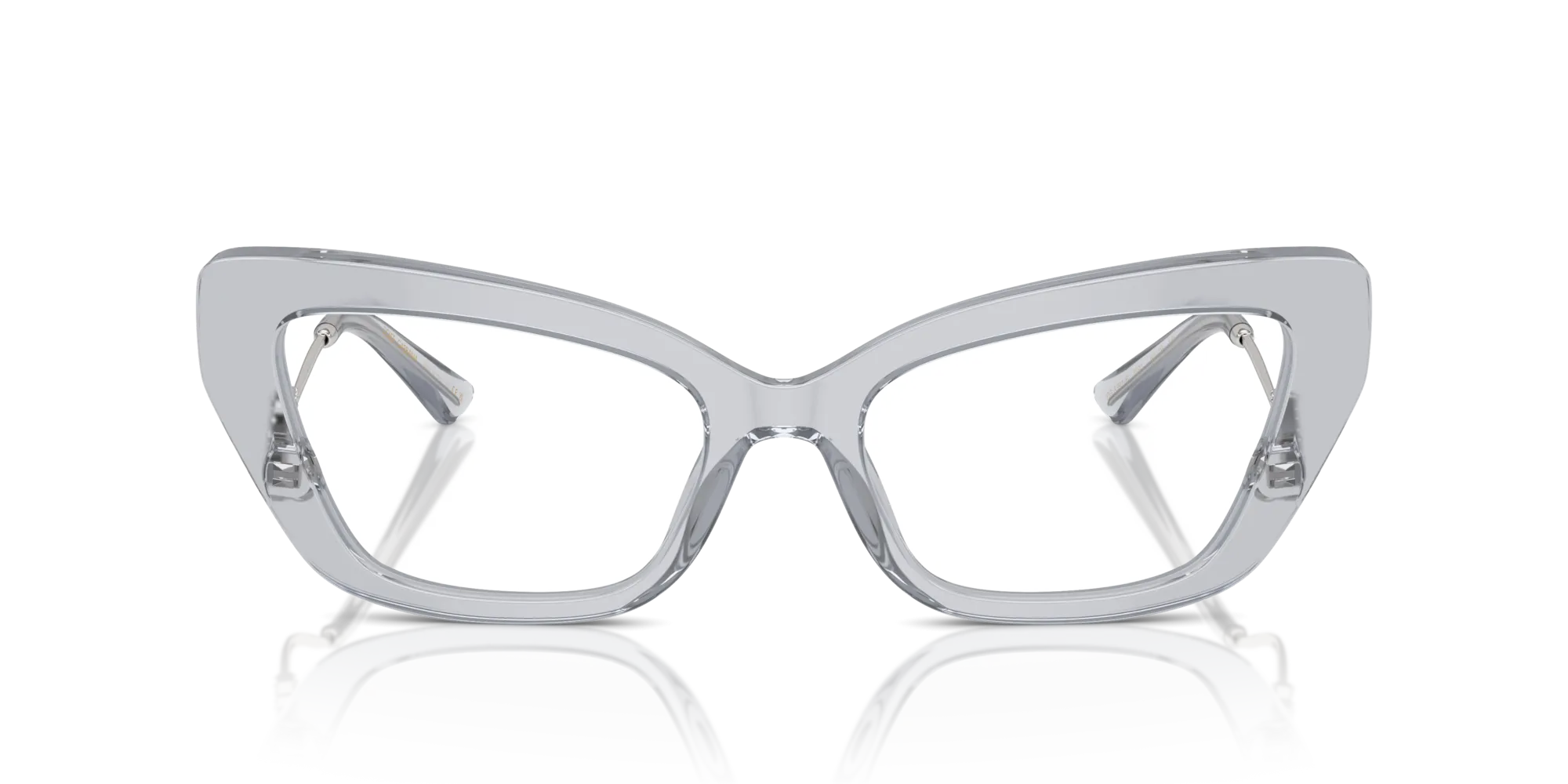 Dolce & Gabbana DG3391B 3291 Montature da vista Acetato Grigio Trasparente Cat Eye Normale - immagine 3