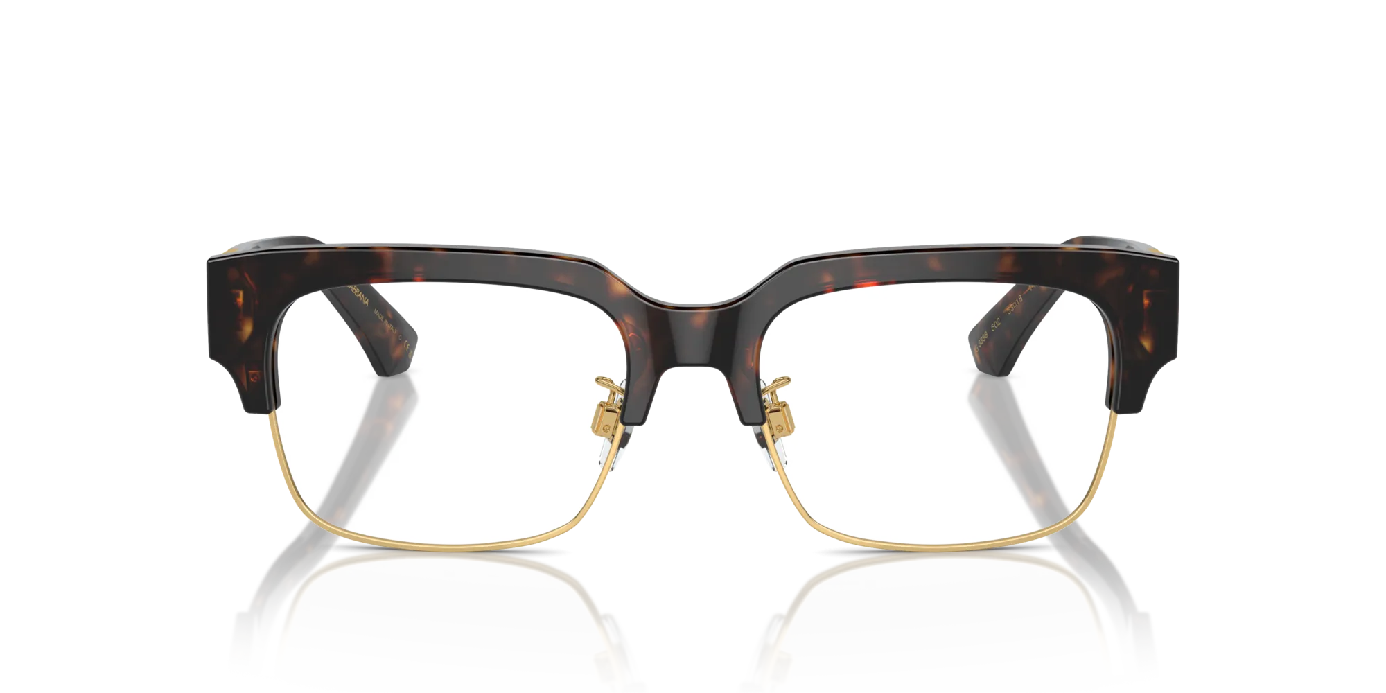Dolce & Gabbana DG3388 502 Montature da vista Acetato Tartaruga Trasparente Squadrata Normale - immagine 3