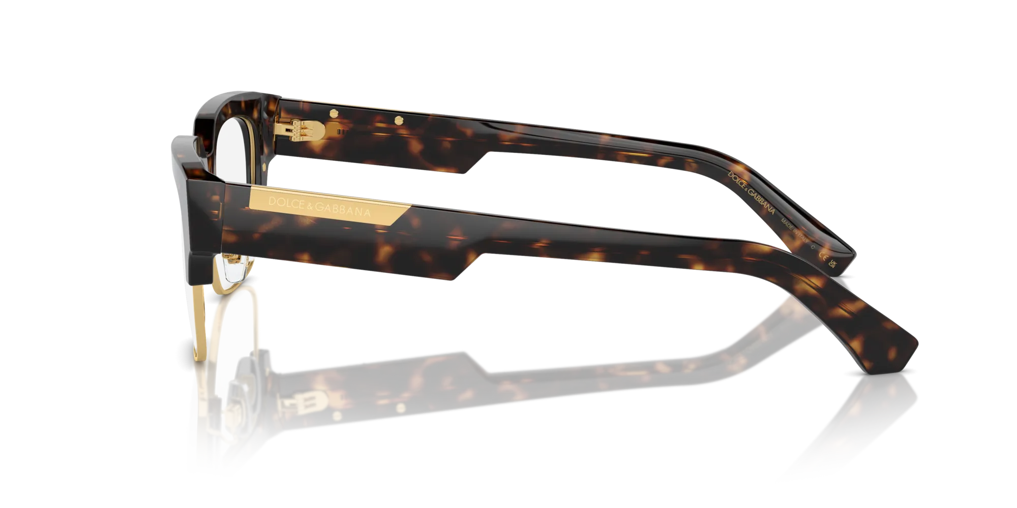 Dolce & Gabbana DG3388 502 Montature da vista Acetato Tartaruga Trasparente Squadrata Normale - immagine 4