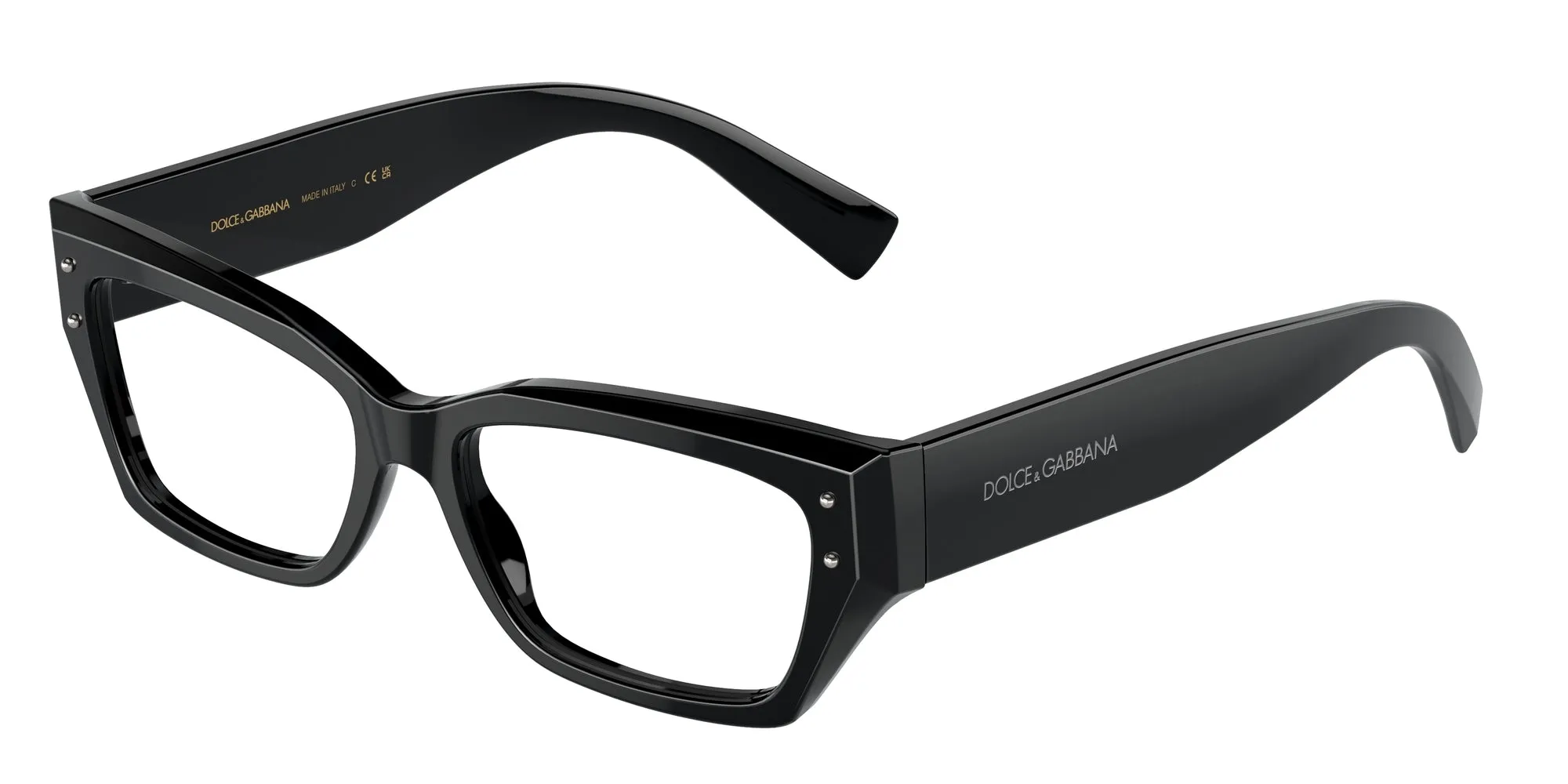 Dolce & Gabbana DG3387 501 Montature da vista Acetato Nero Squadrata Normale - immagine 1