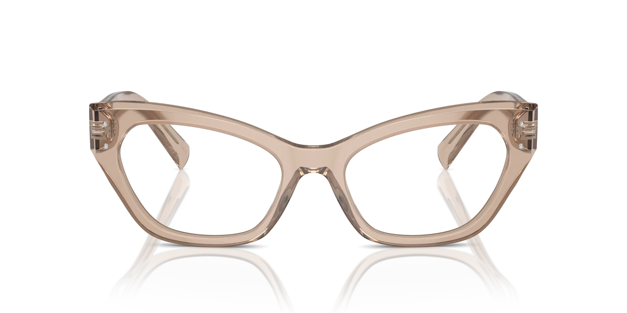 Dolce & Gabbana DG3385 3432 Montature da vista Acetato Marrone Trasparente Cat Eye Normale - immagine 3