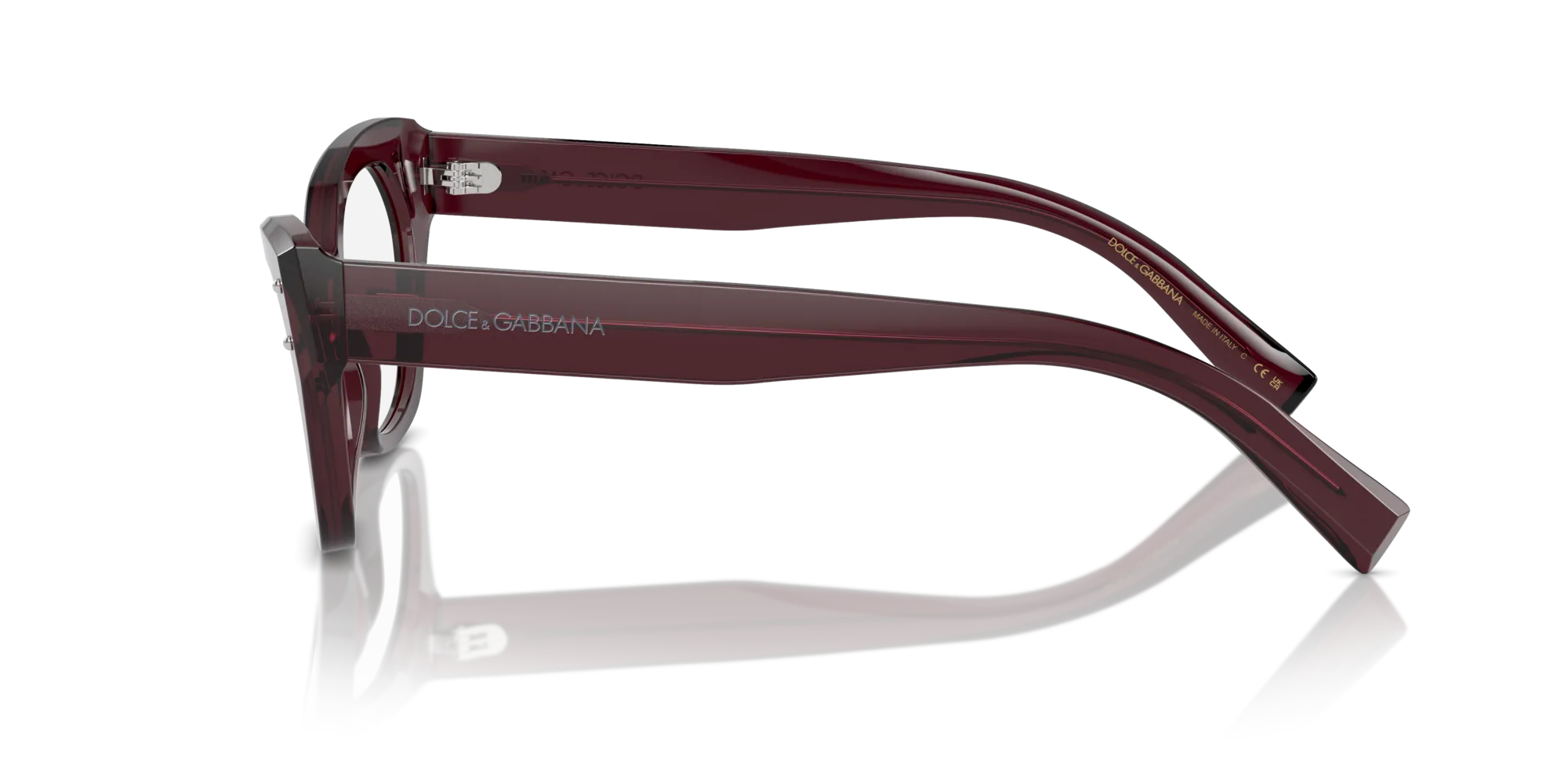 Dolce & Gabbana DG3385 3045 Montature da vista Acetato Viola Trasparente Cat Eye Normale - immagine 4