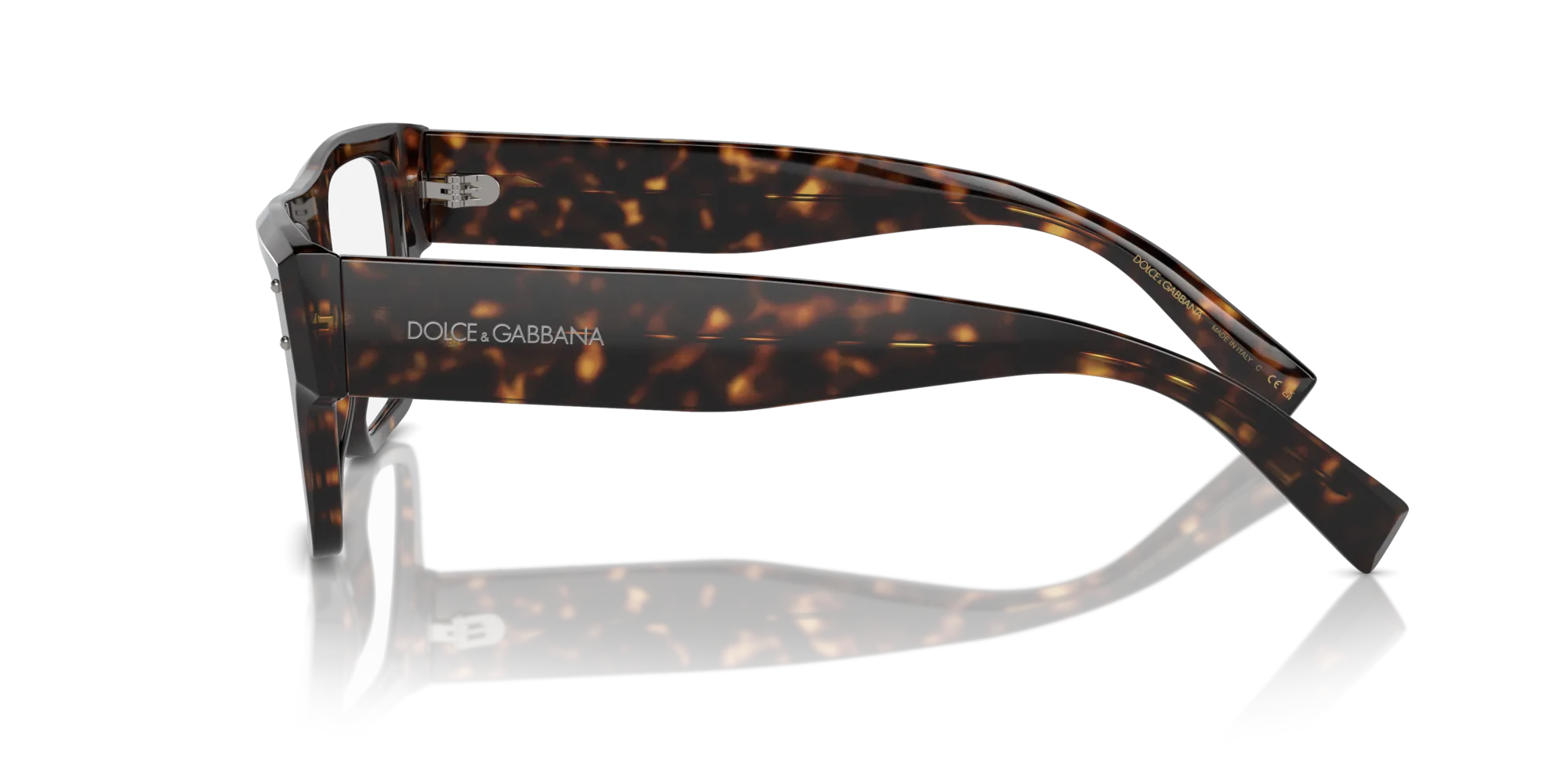 Dolce & Gabbana DG3384 502 Montature da vista Acetato Tartaruga Trasparente Squadrata Normale - immagine 4