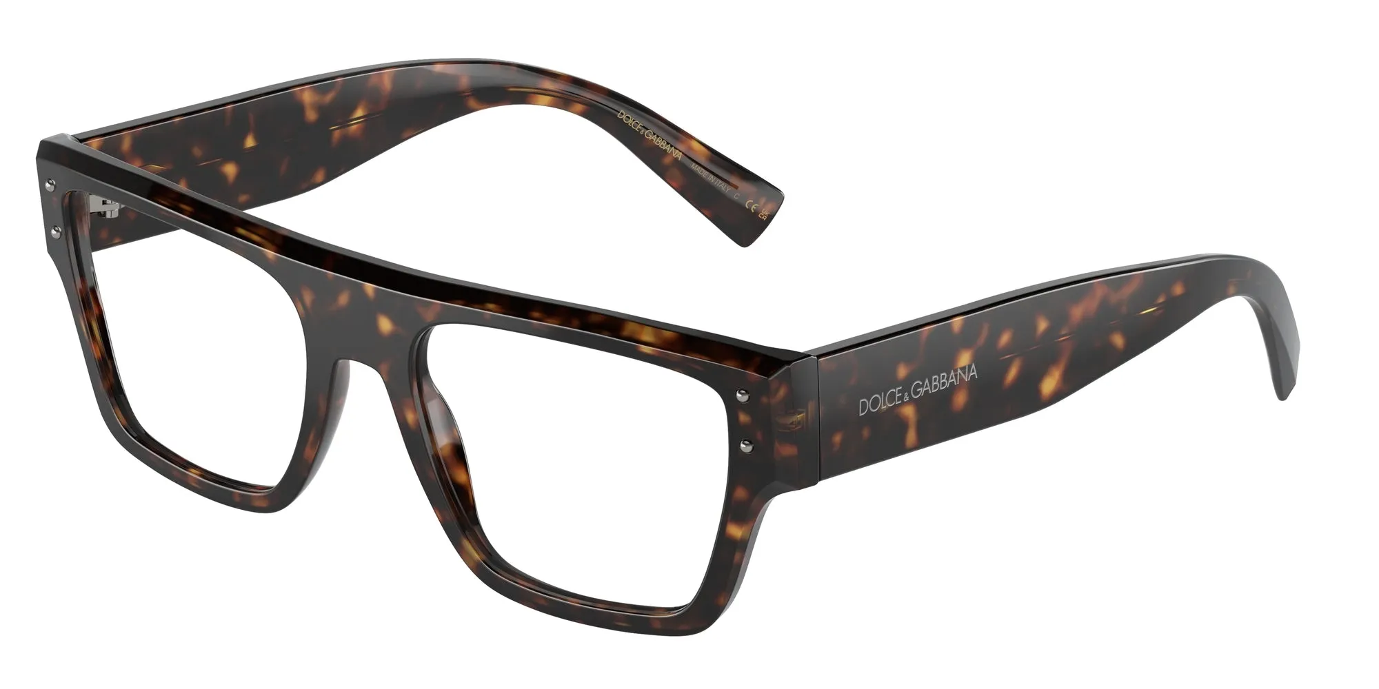 Dolce & Gabbana DG3384 502 Montature da vista Acetato Tartaruga Trasparente Squadrata Normale - immagine 1