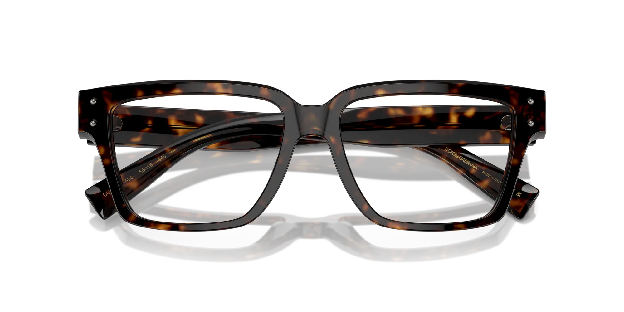 Dolce & Gabbana DG3383 502 Montature da vista Acetato Tartaruga Trasparente Squadrata Normale - immagine 2