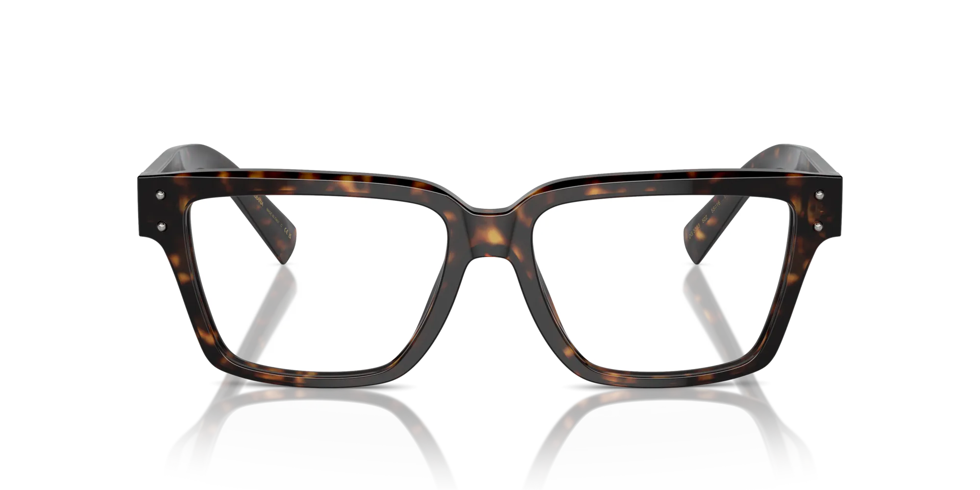 Dolce & Gabbana DG3383 502 Montature da vista Acetato Tartaruga Trasparente Squadrata Normale - immagine 3