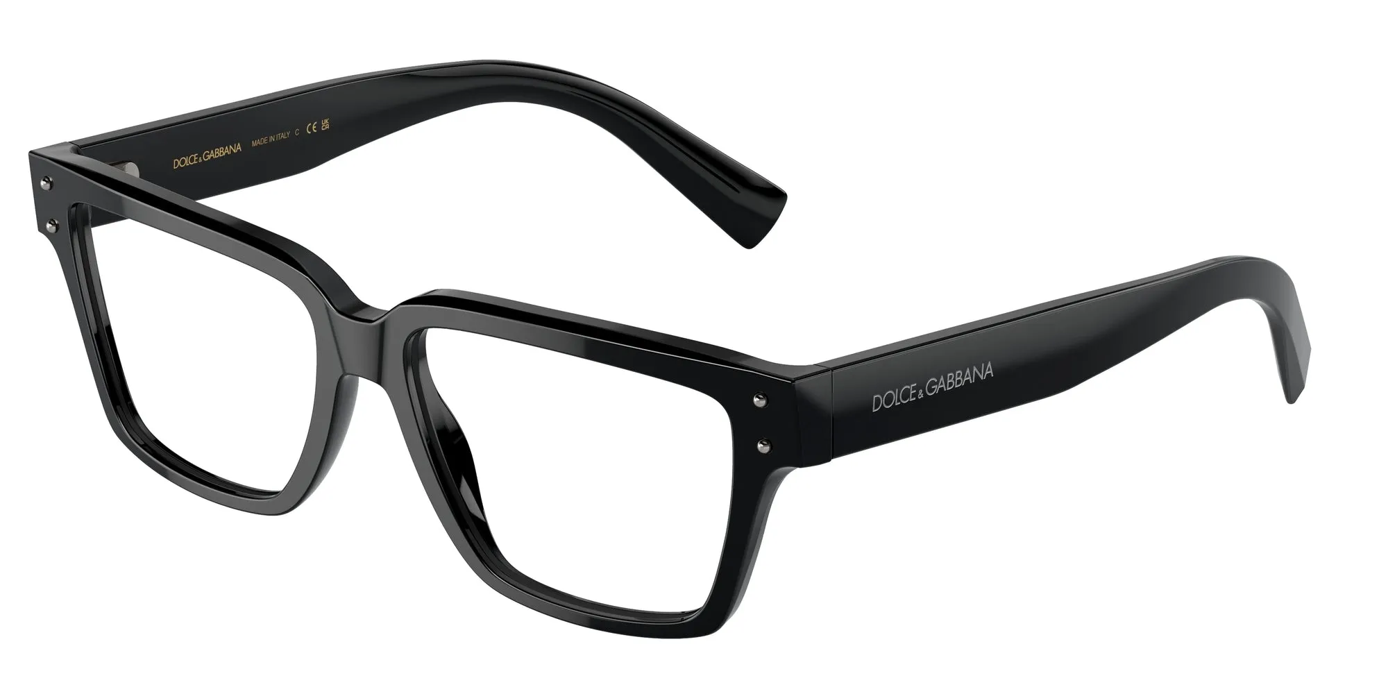 Dolce & Gabbana DG3383 501 Montature da vista Acetato Nero Squadrata Normale - immagine 1