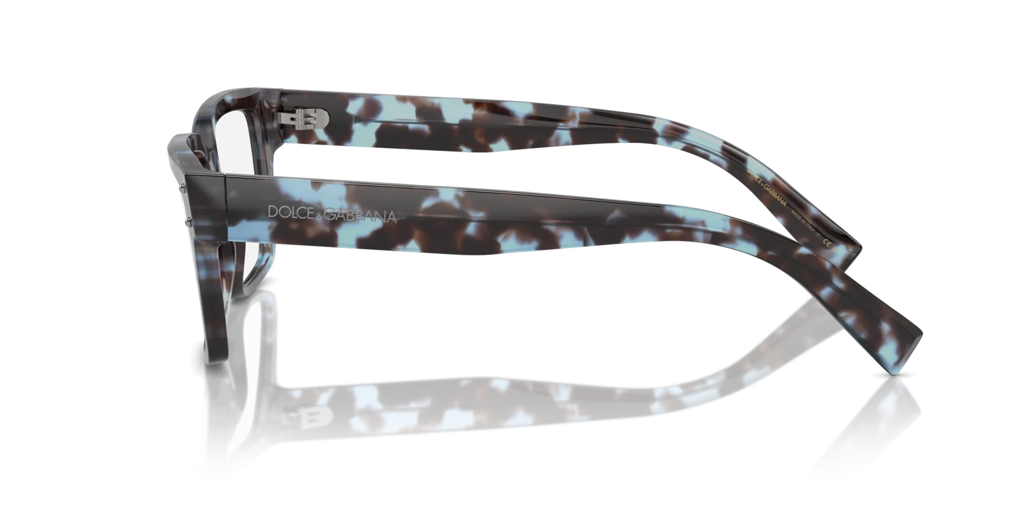 Dolce & Gabbana DG3383 3392 Montature da vista Acetato Blu Trasparente Squadrata Normale - immagine 4