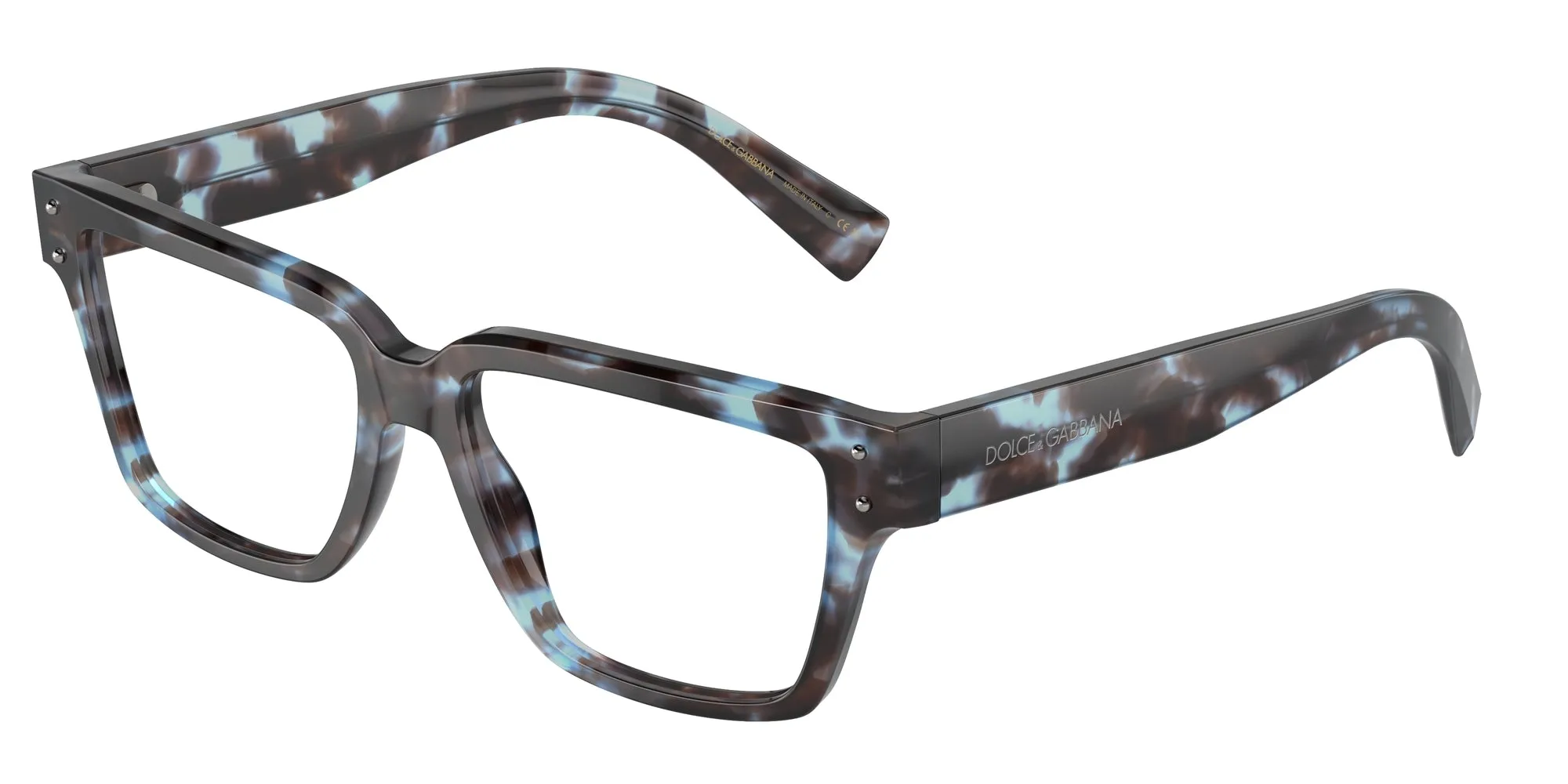 Dolce & Gabbana DG3383 3392 Montature da vista Acetato Blu Squadrata Normale - immagine 1