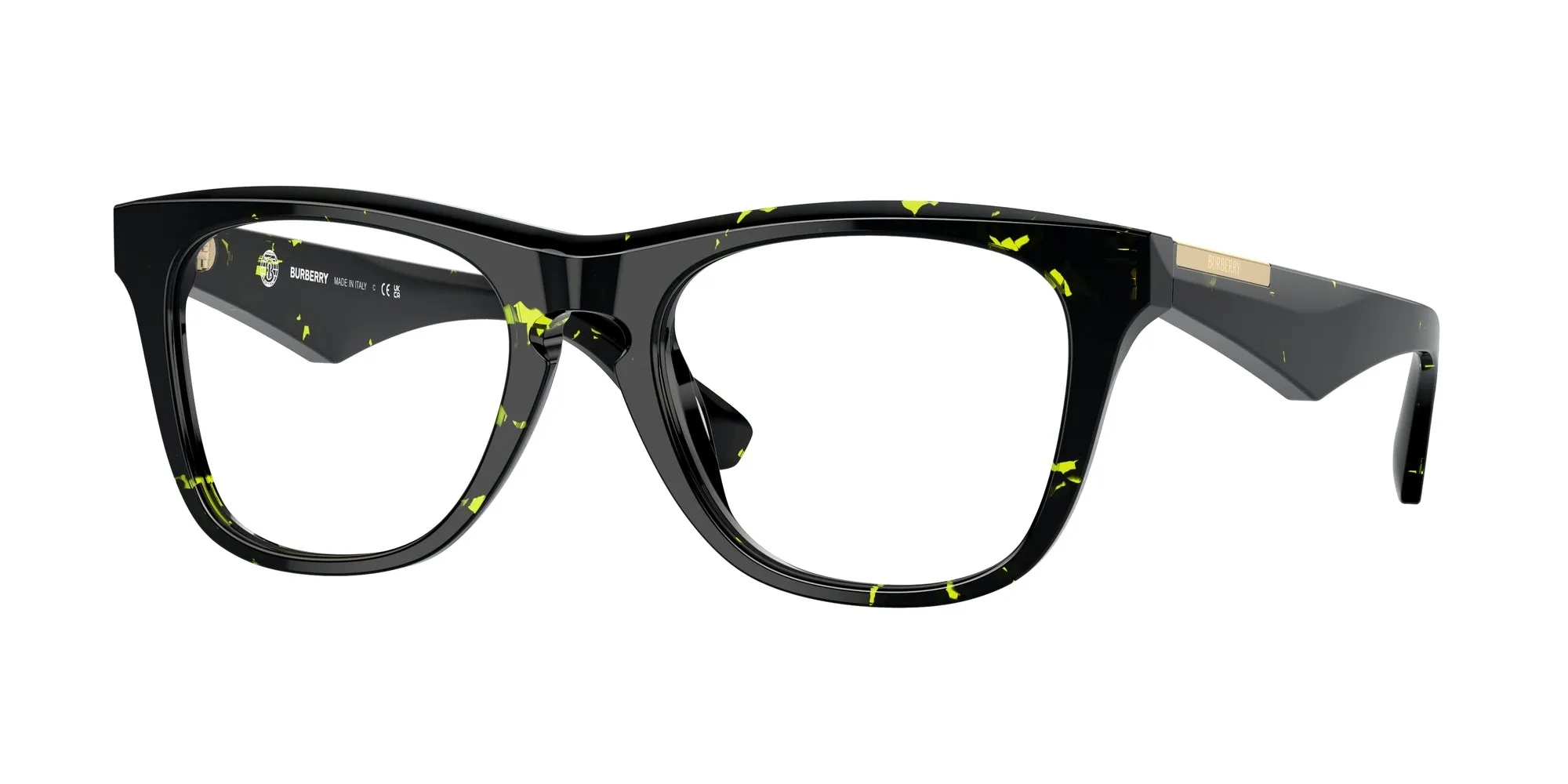 Burberry BE2409 4124 Montature da vista Acetato Verde Trasparente Squadrata Normale - immagine 1