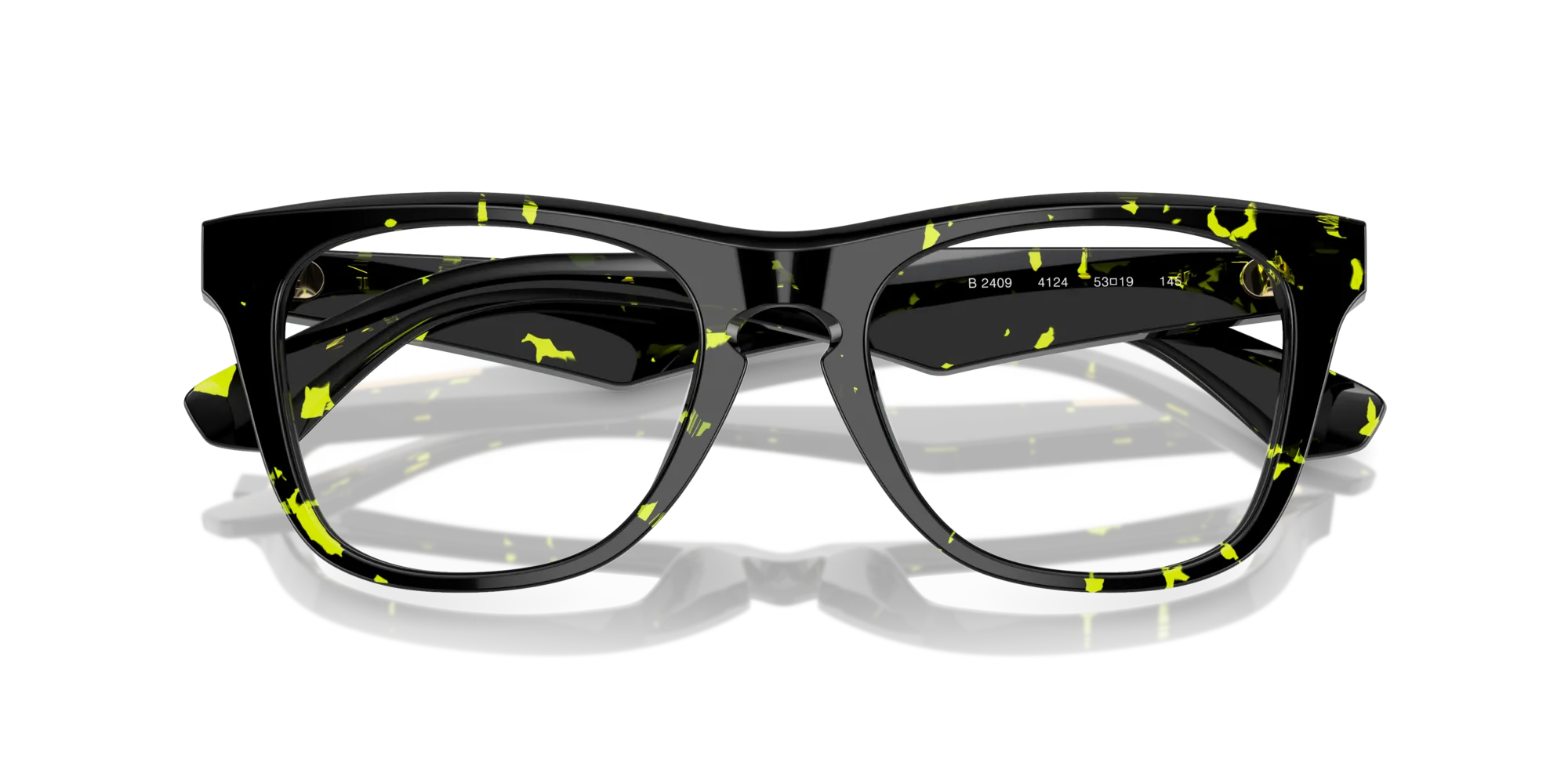 Burberry BE2409 4124 Montature da vista Acetato Verde Trasparente Squadrata Normale - immagine 2