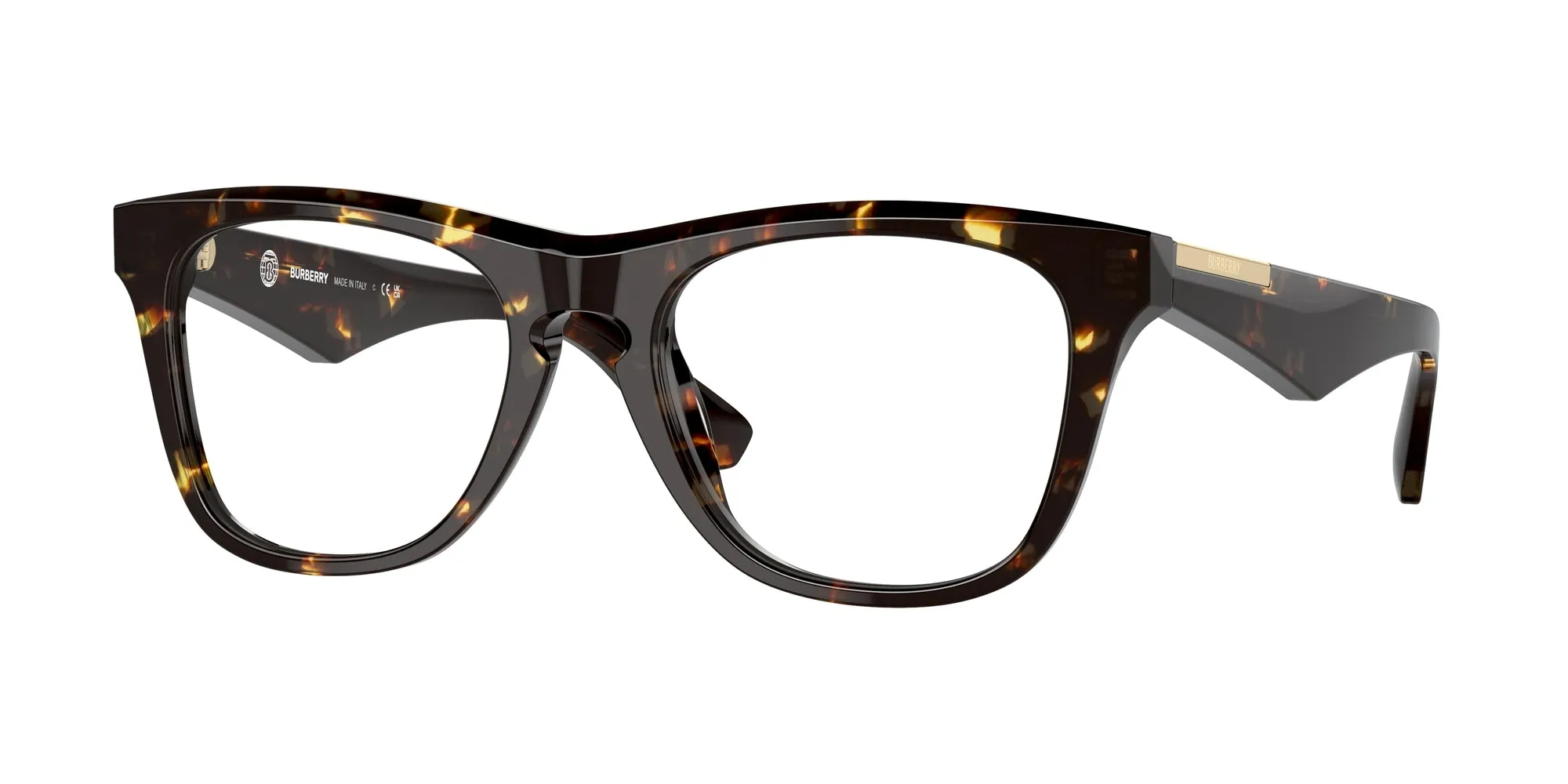 Burberry BE2409 4106 Montature da vista Acetato Marrone Squadrata Normale - immagine 1