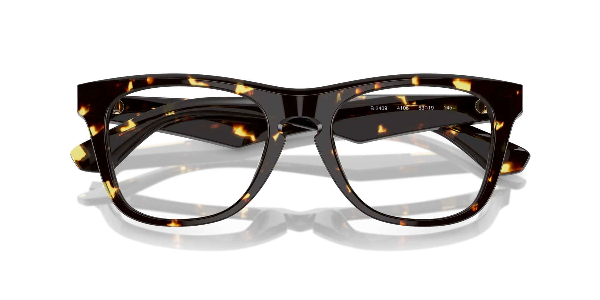 Burberry BE2409 4106 Montature da vista Acetato Marrone Squadrata Normale - immagine 2