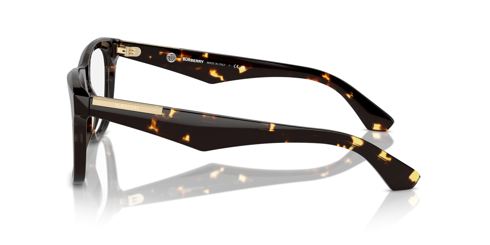 Burberry BE2409 4106 Montature da vista Acetato Marrone Squadrata Normale - immagine 4