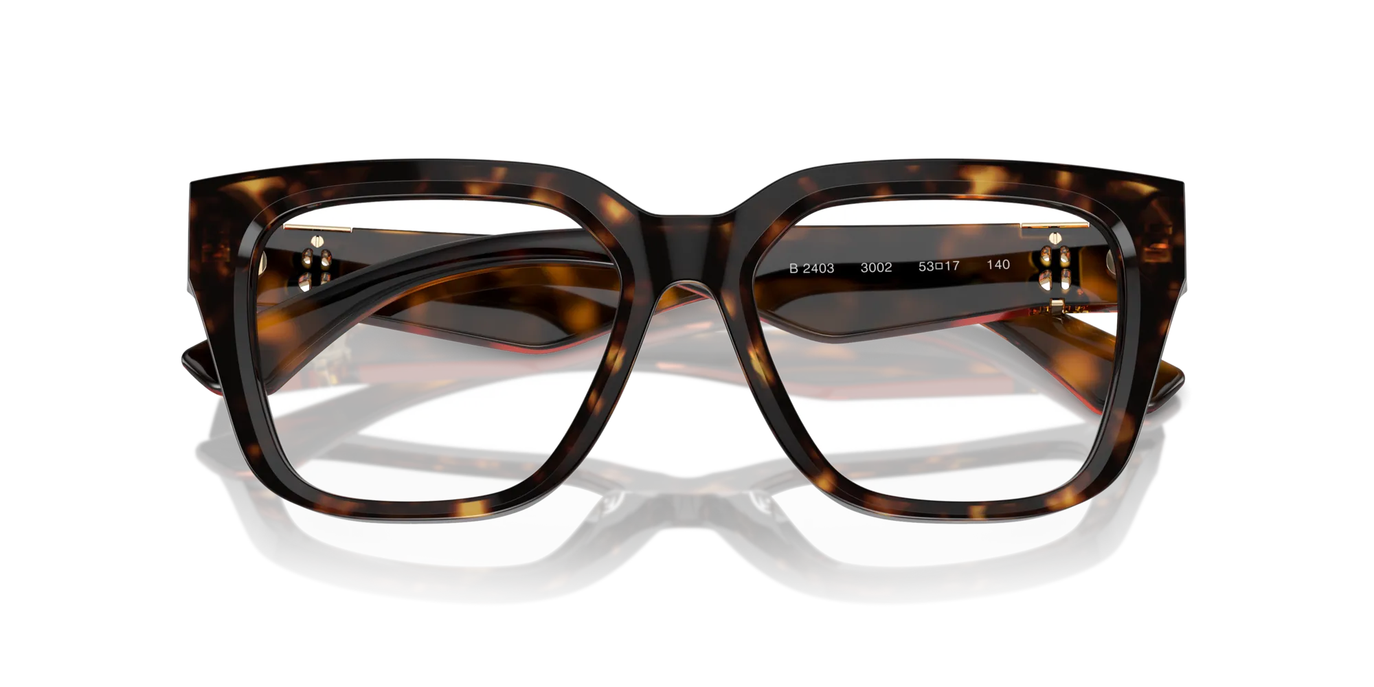 Burberry BE2403 3002 Montature da vista Acetato Marrone Squadrata Normale - immagine 2