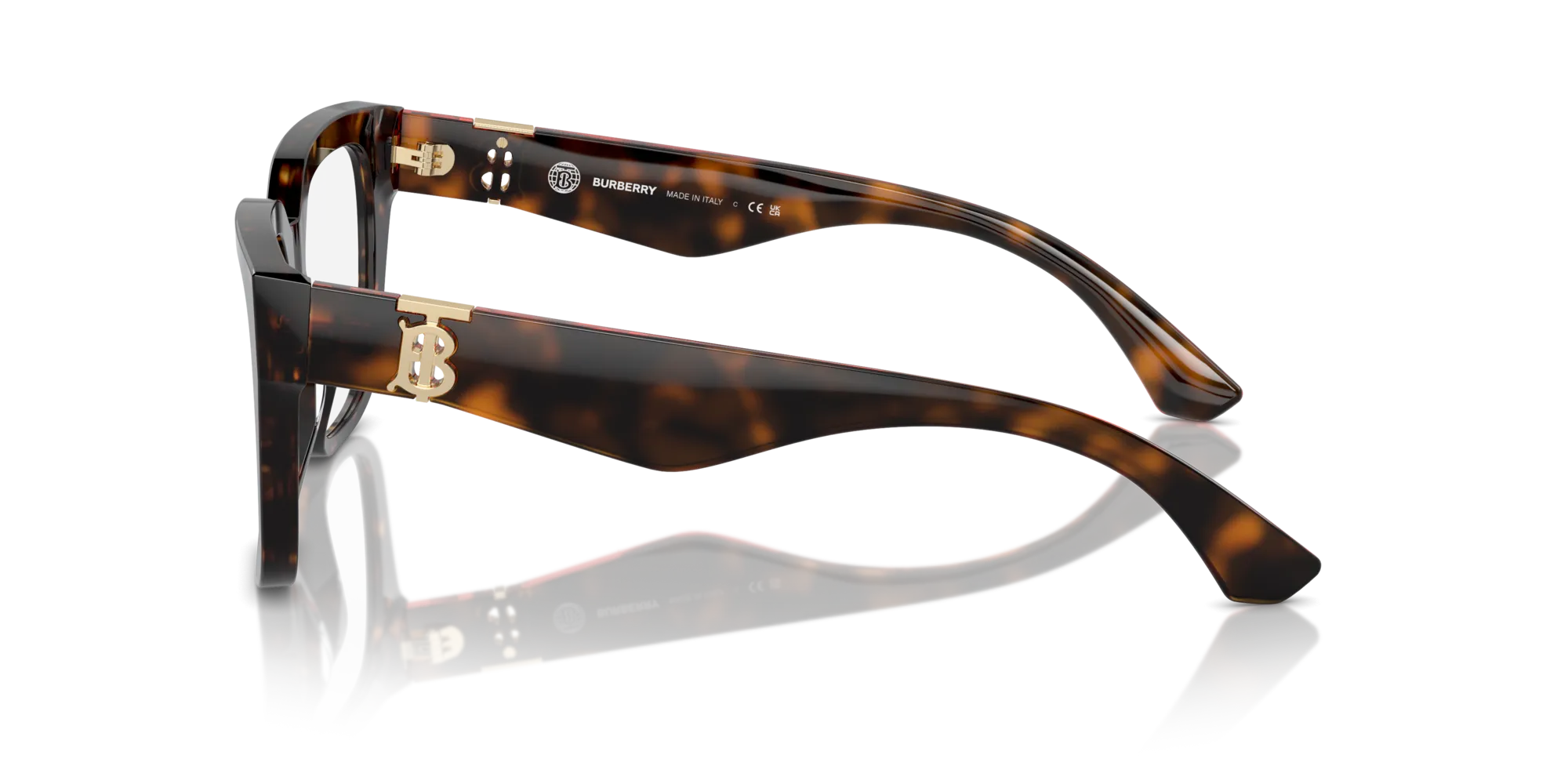 Burberry BE2403 3002 Montature da vista Acetato Marrone Squadrata Normale - immagine 4