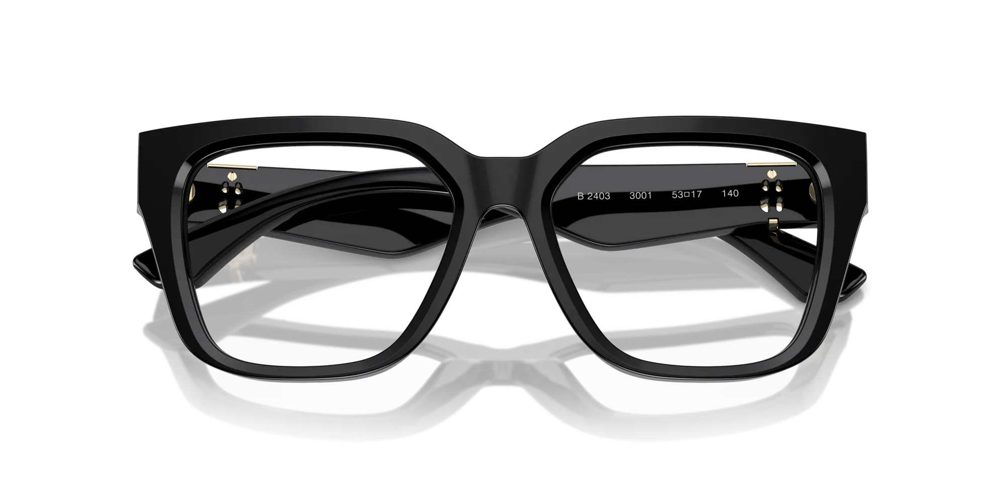 Burberry BE2403 3001 Montature da vista Acetato Nero Squadrata Normale - immagine 2
