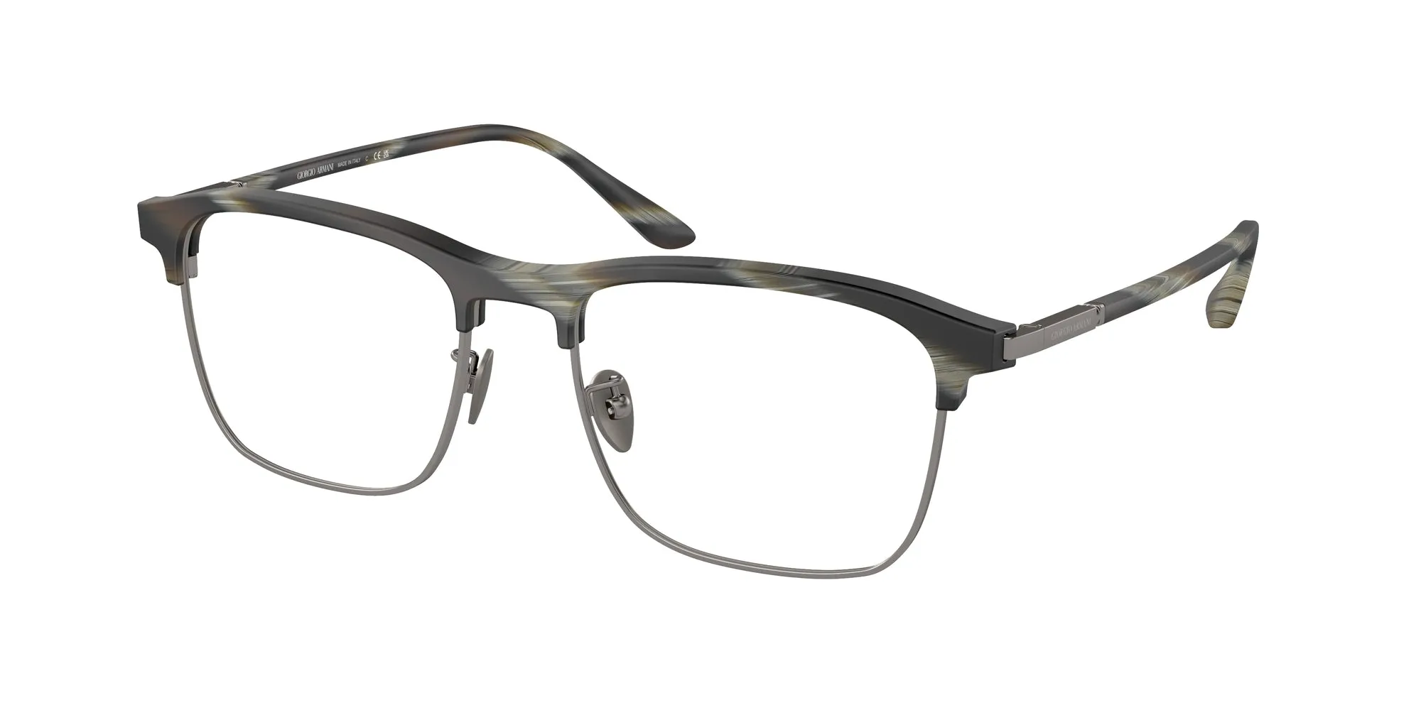 Giorgio Armani AR7262 6066 Montature da vista Acetato Verde Squadrata Normale - immagine 1