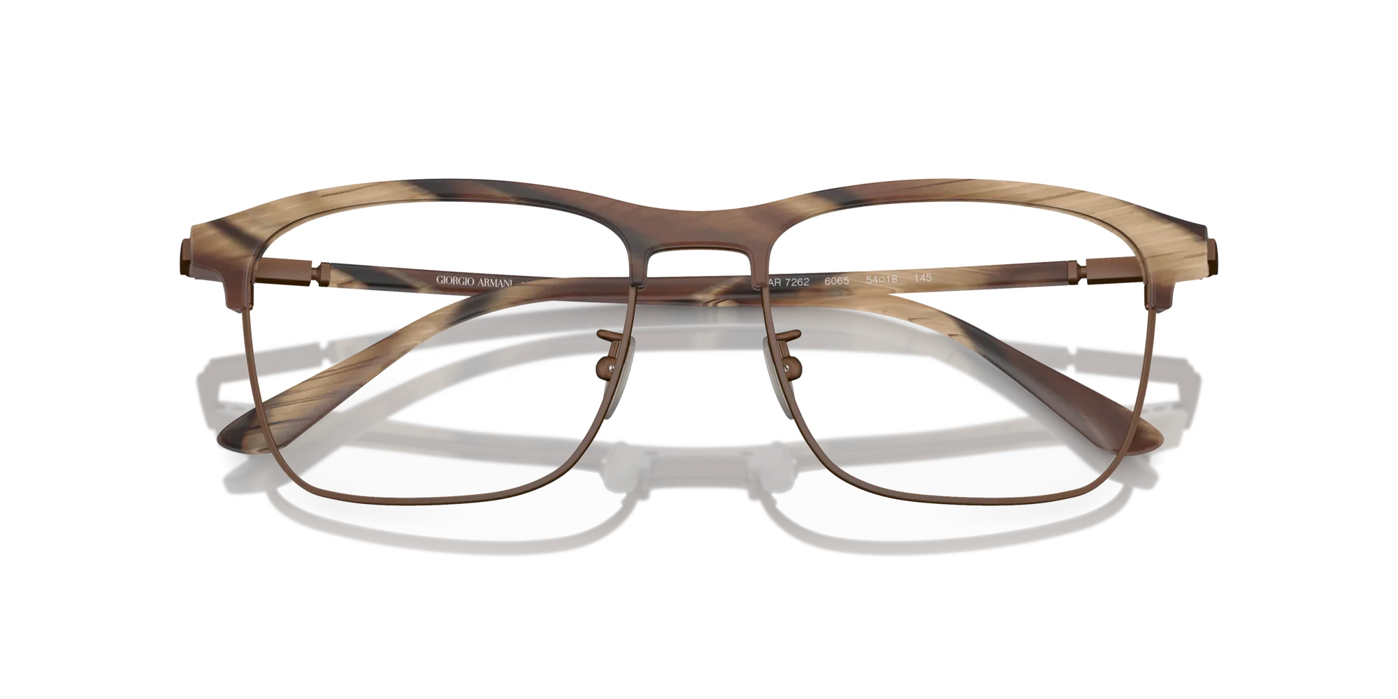 Giorgio Armani AR7262 6065 Montature da vista Acetato Marrone Squadrata Normale - immagine 2